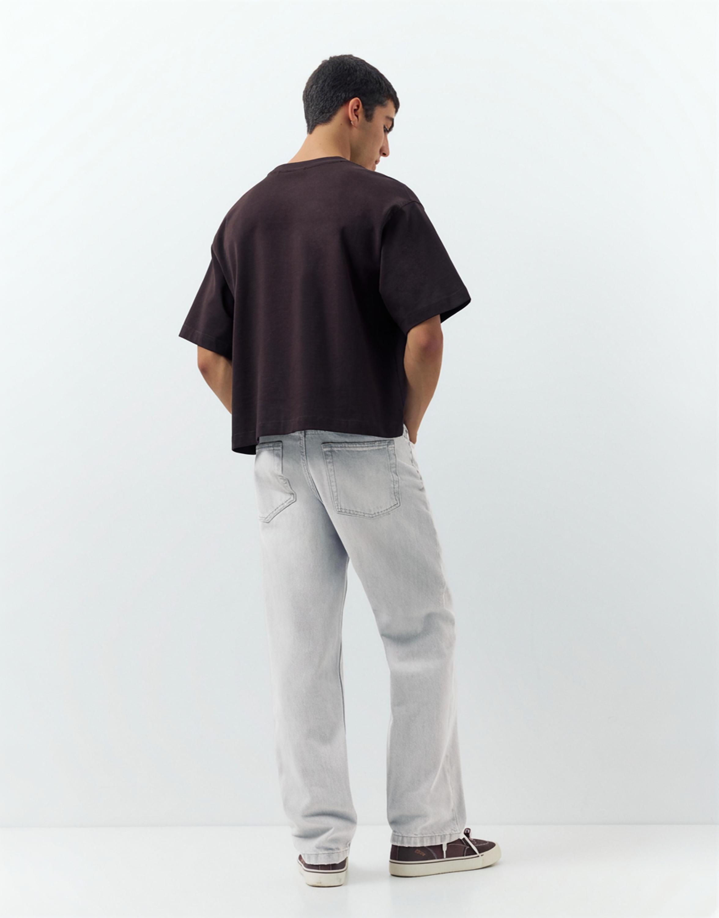 Straight-leg jeans — Pale grey