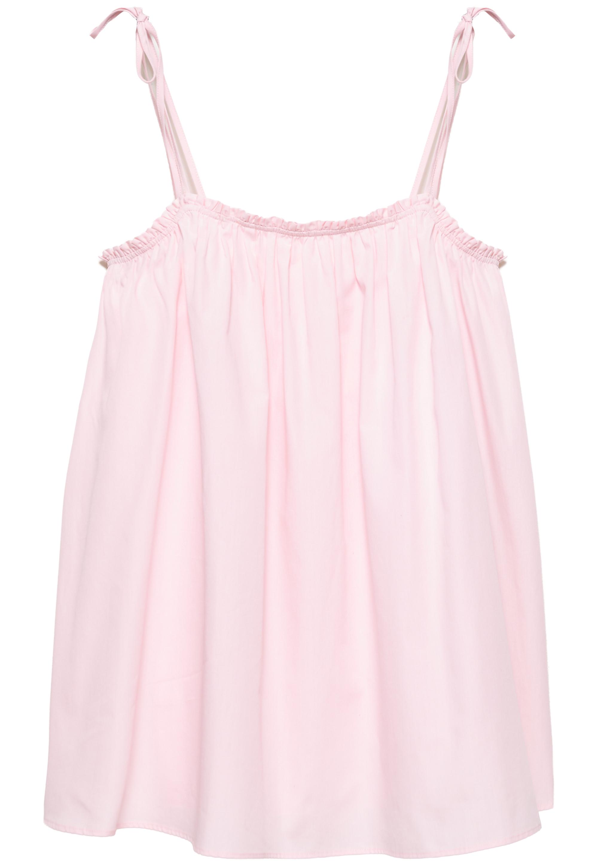 Strappy poplin mini dress — Pink