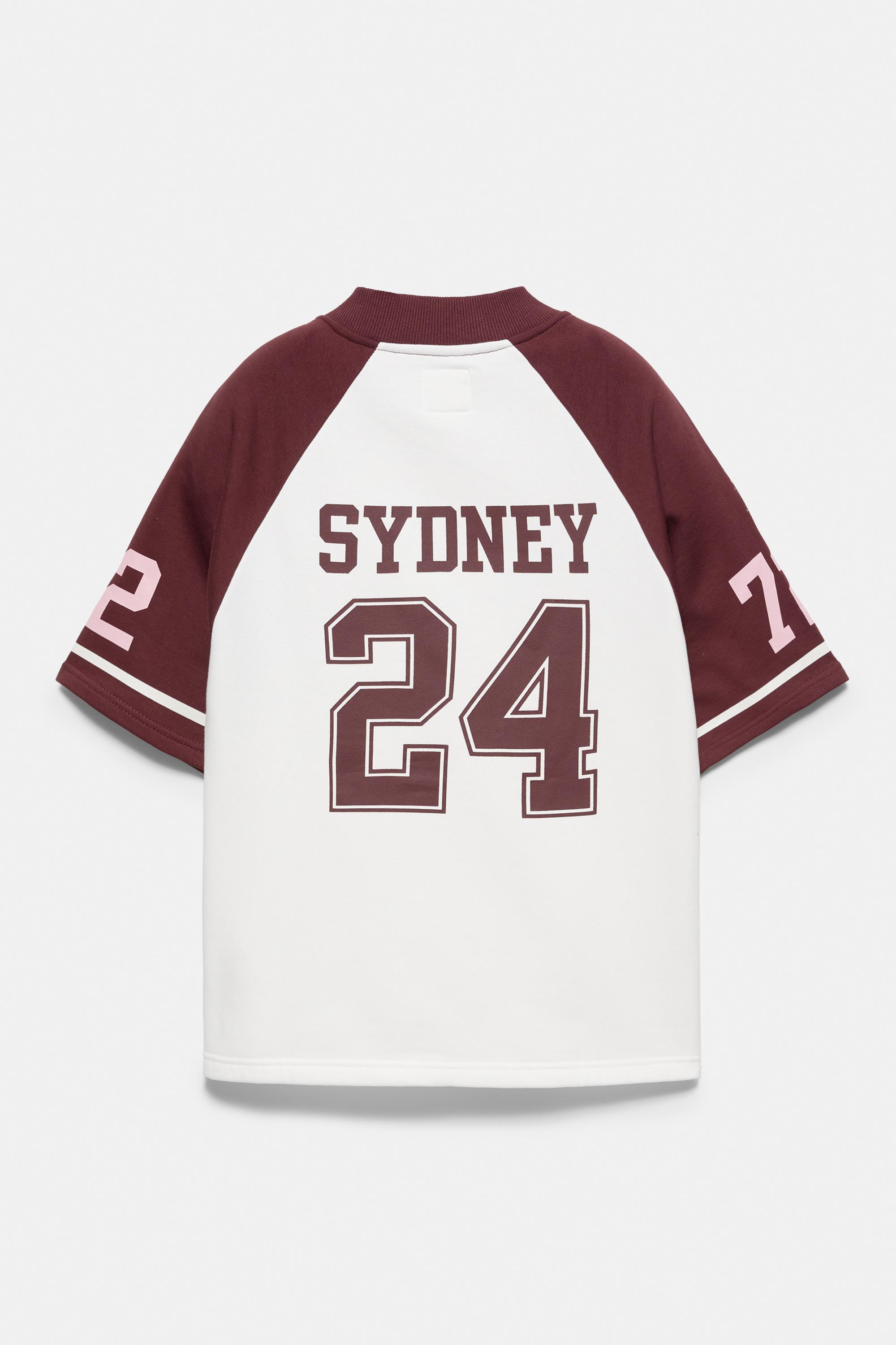 Graphic baseball jacket — Ice