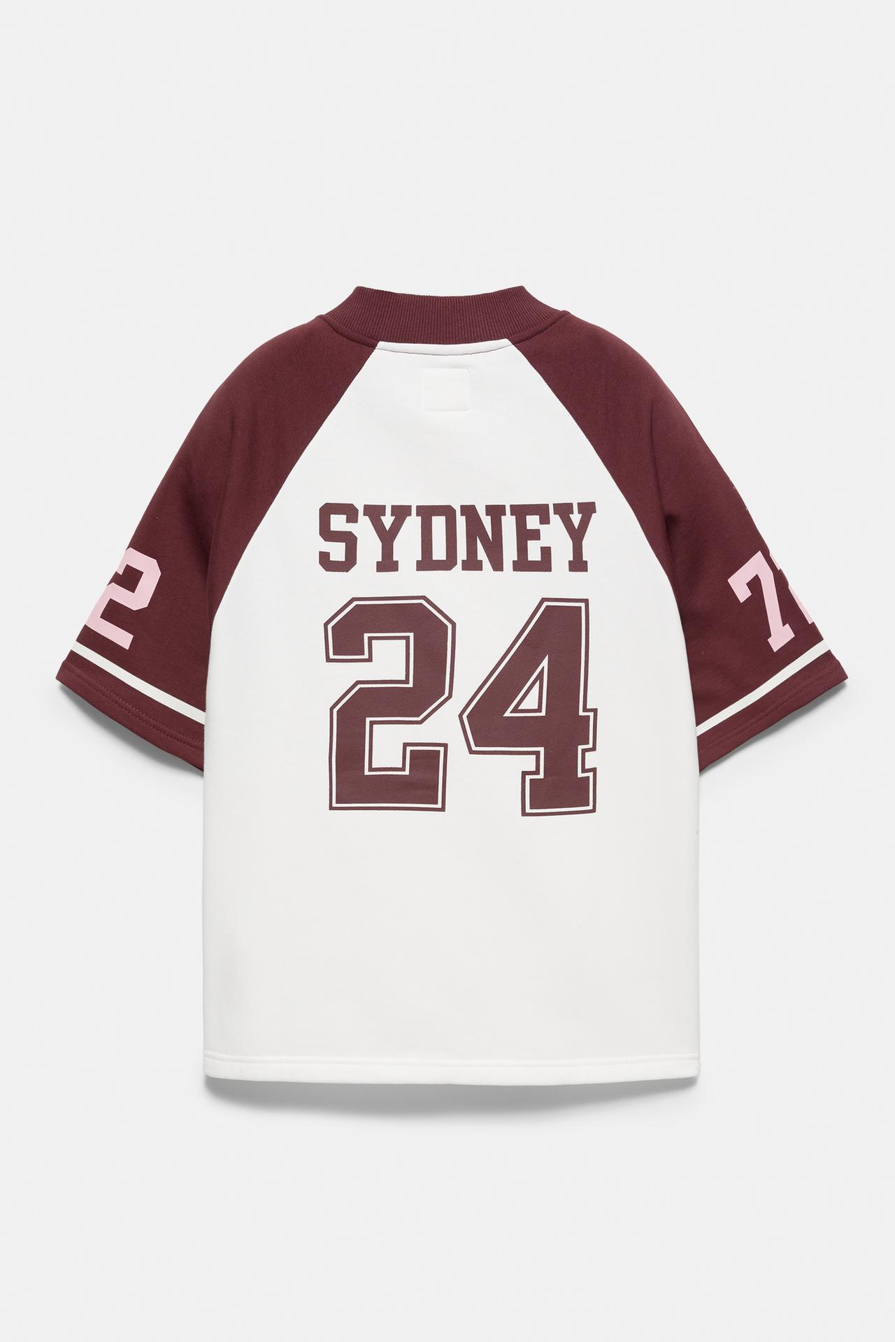 Graphic baseball jacket — Ice
