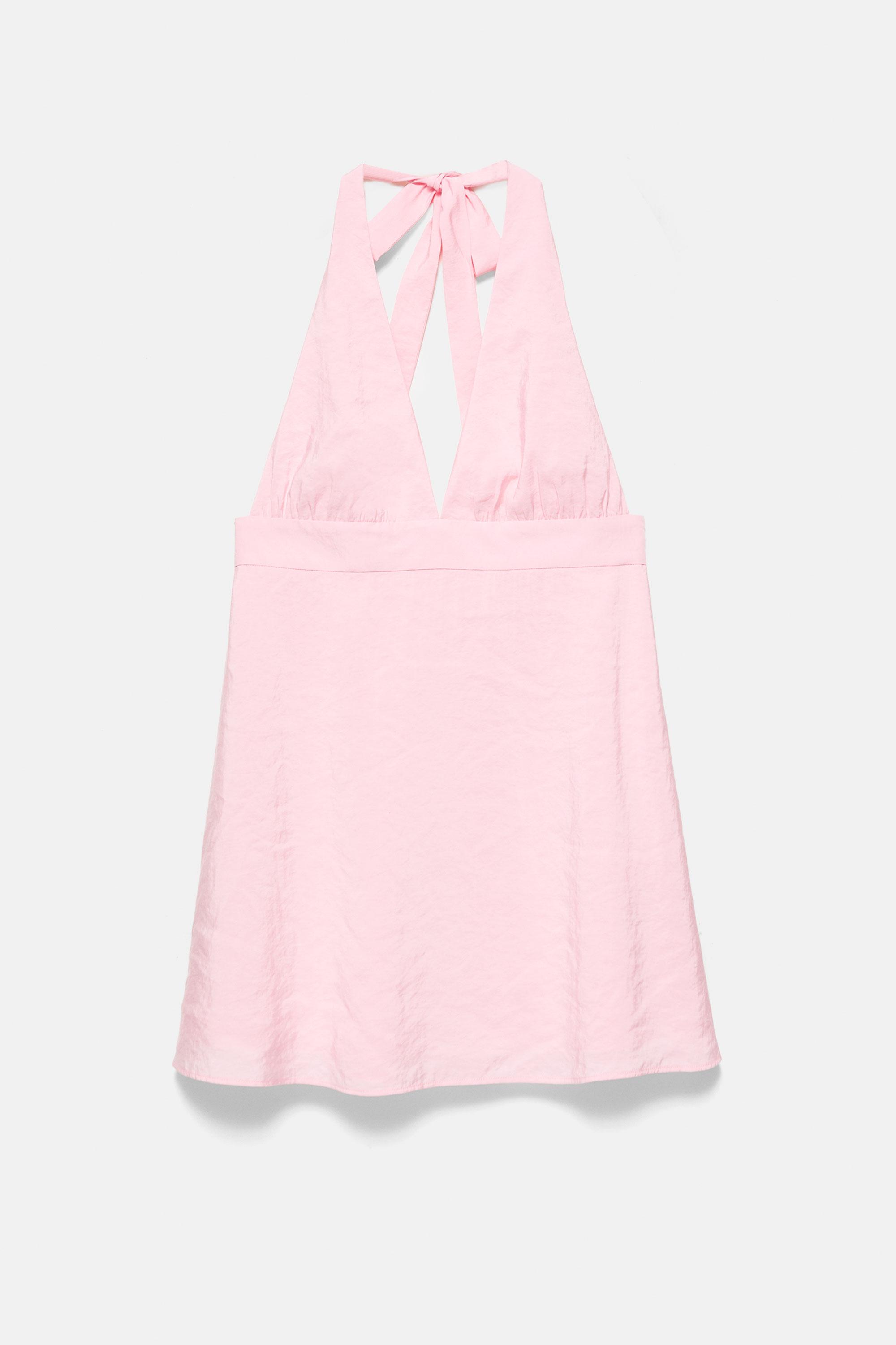 Short halter dress — Pink