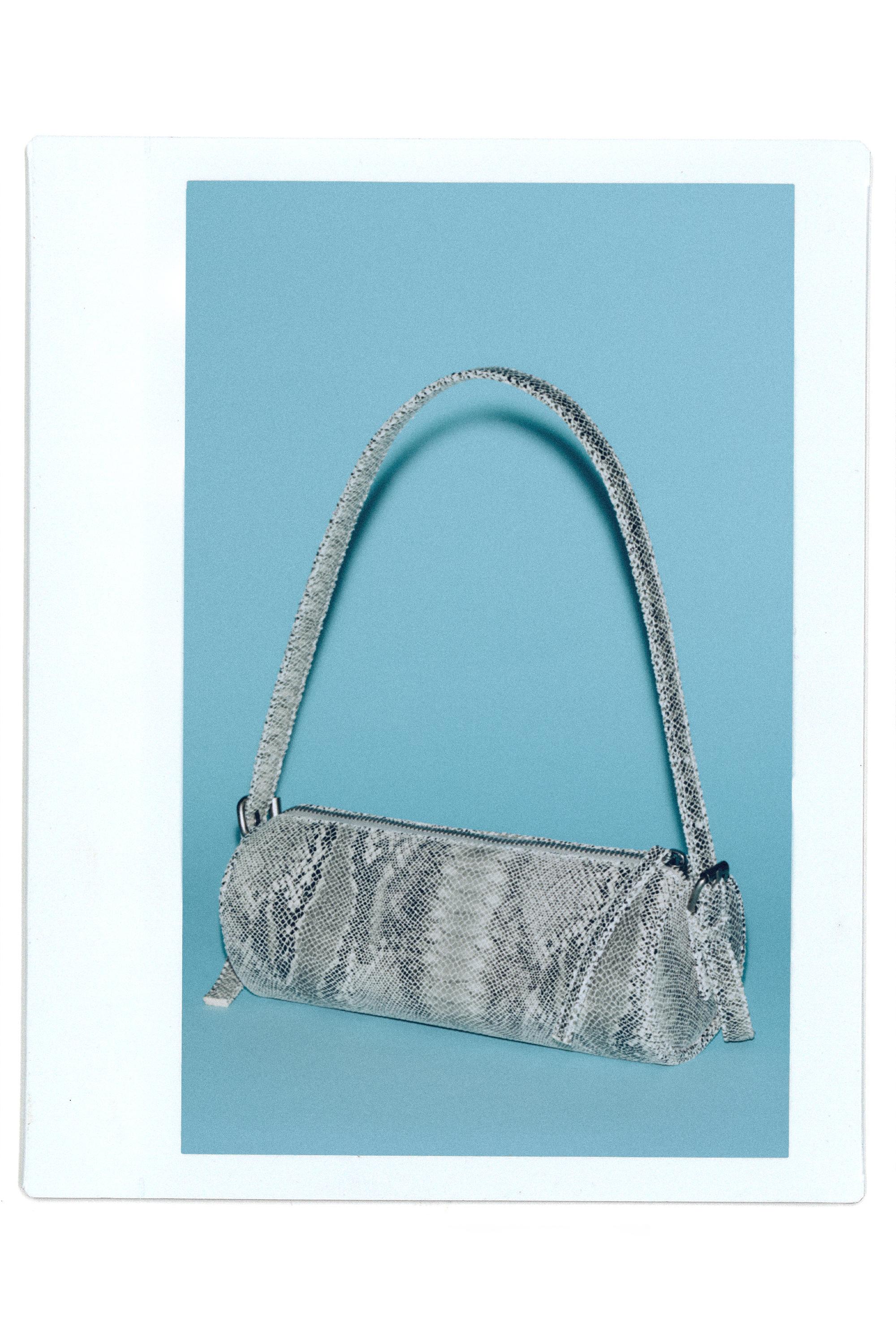 Snakeskin print shoulder bag — Multi-coloured