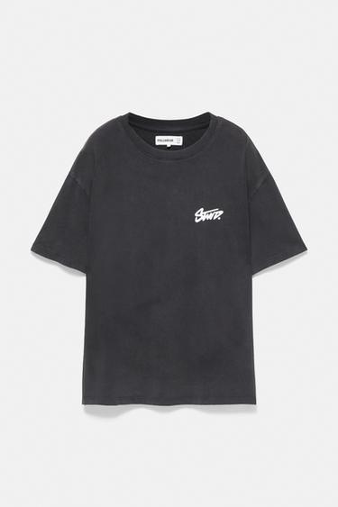 STWD number graphic T-shirt — Faded black 7