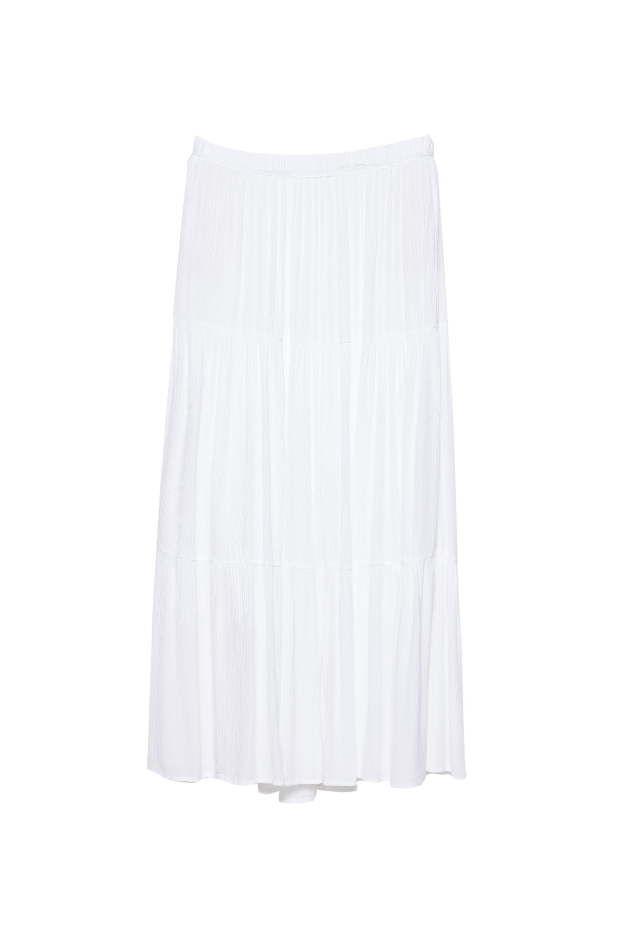 Panel detaylı midi etek - Görsel 2