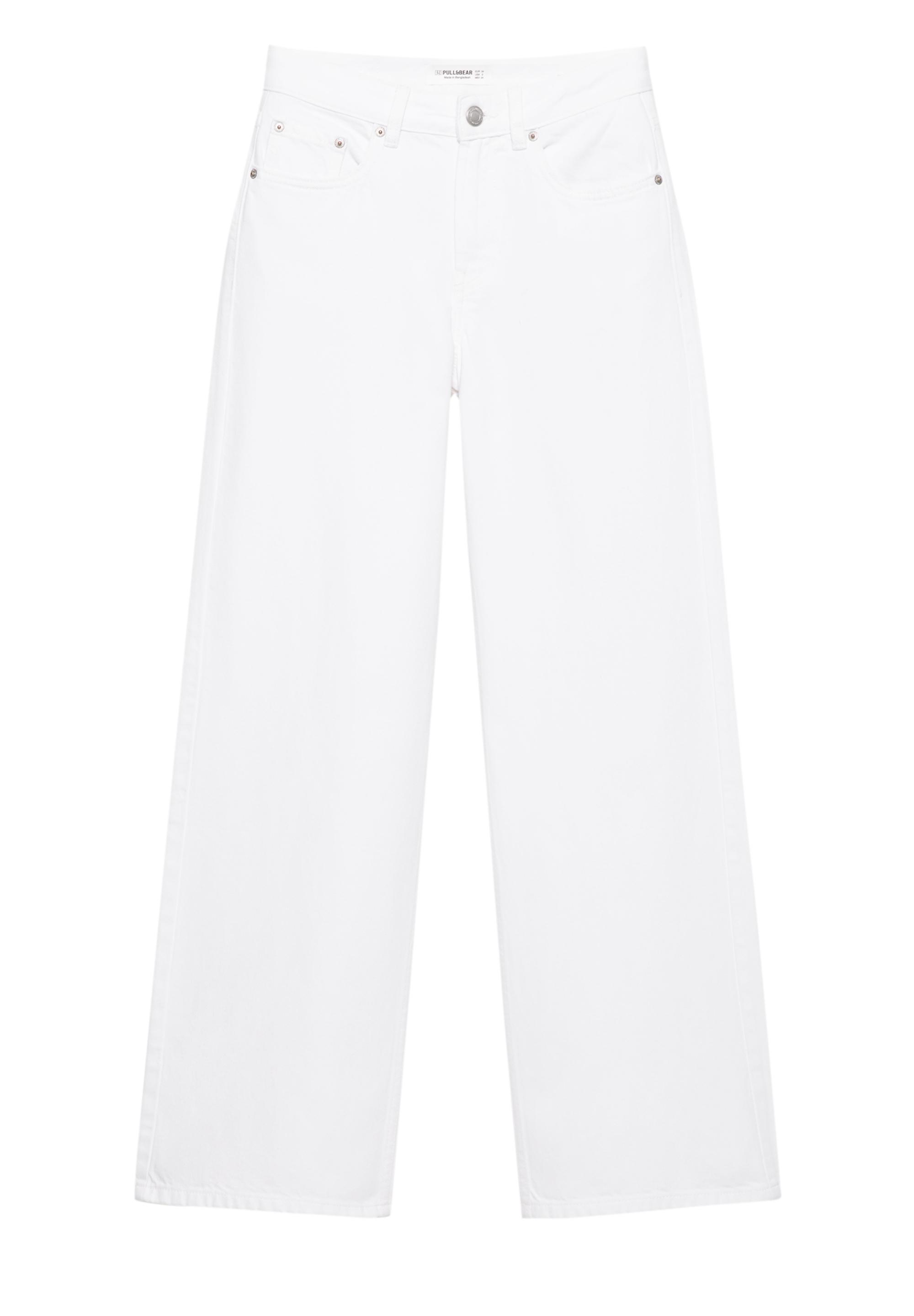 Oversize baggy jeans — White-t