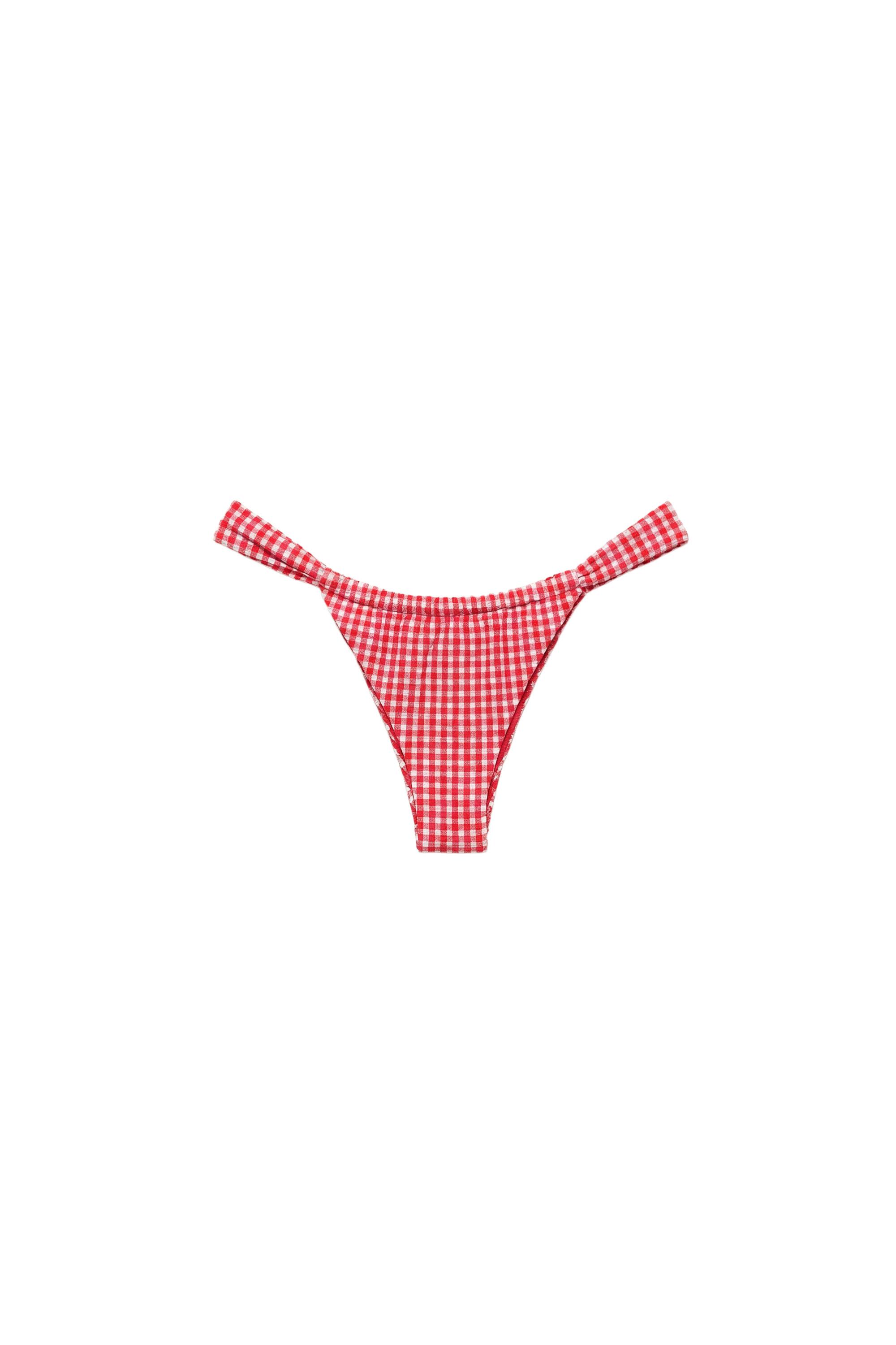 Pull&Bear Pötikareli büzgülü bikini altı görsel 8