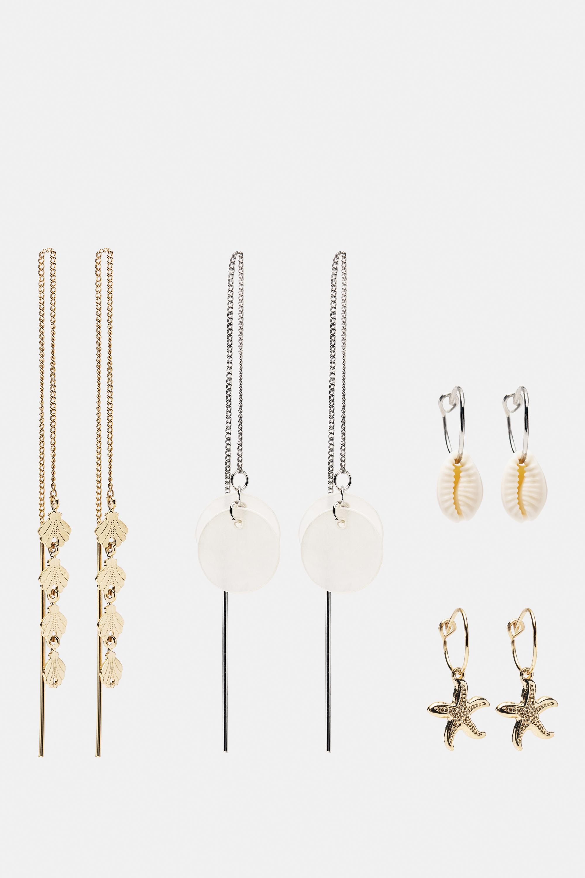Set 4 Orecchini Conchiglie