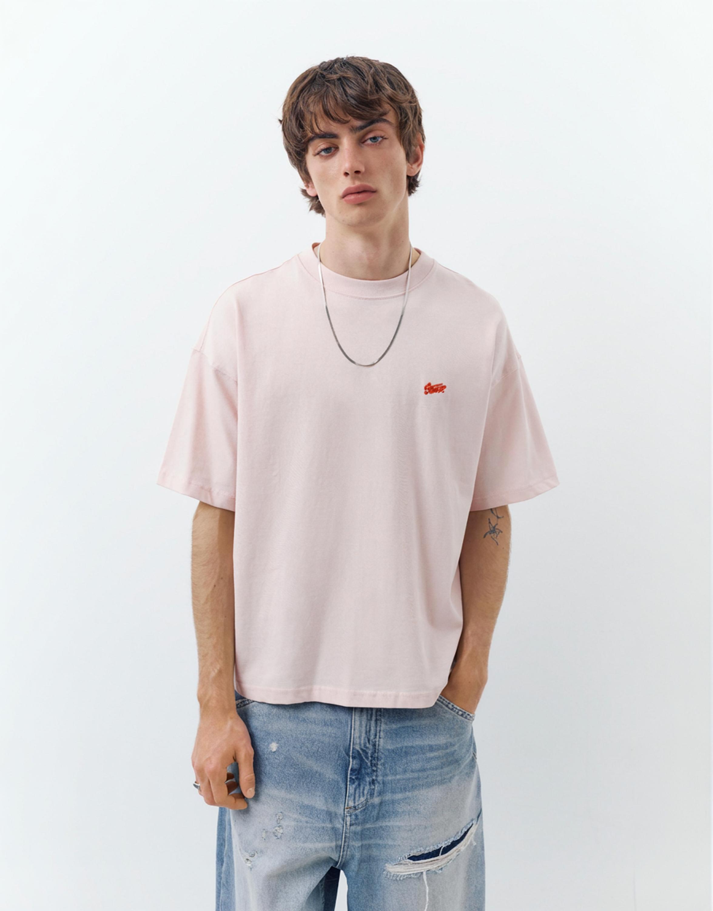 STWD logo boxy T-shirt — Pink