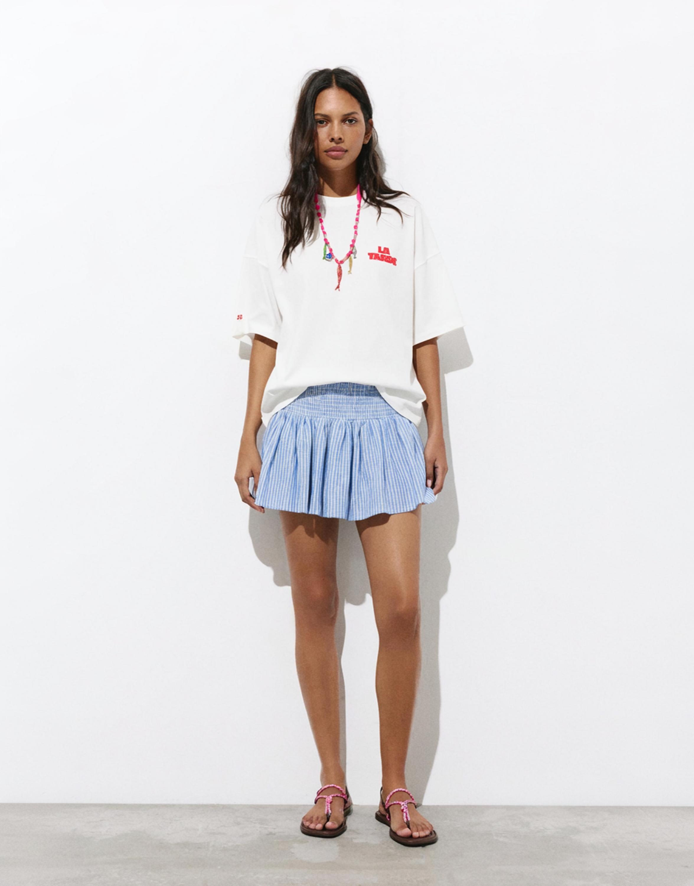La Tarde graphic T-shirt — White
