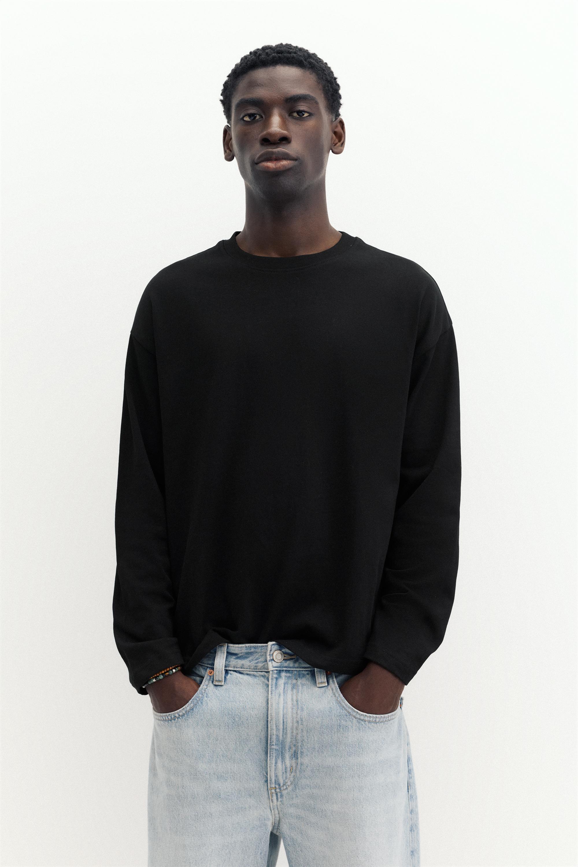 Heavy weight relaxed fit T-shirt — Black