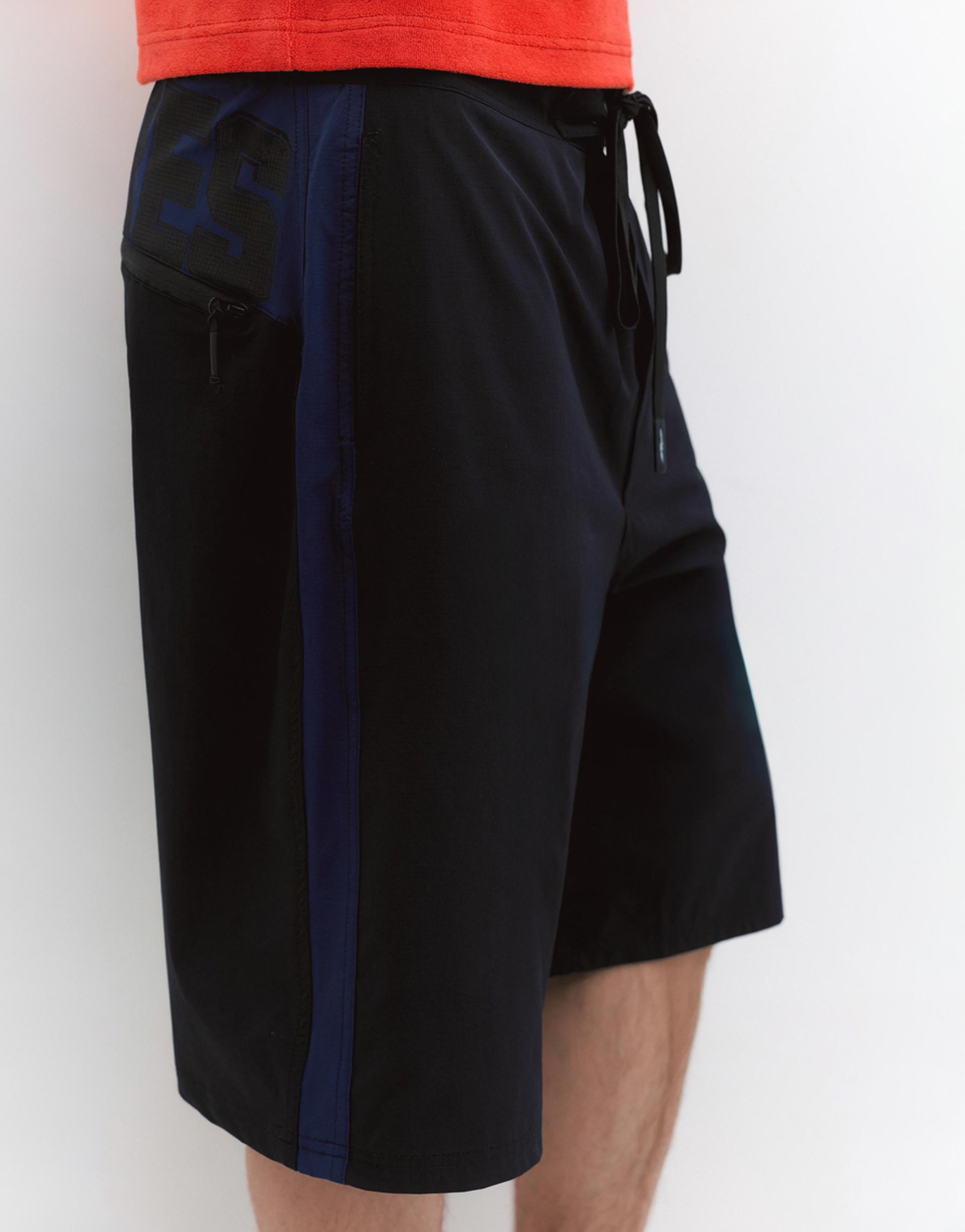 Pleasures x STWD swim shorts — Black