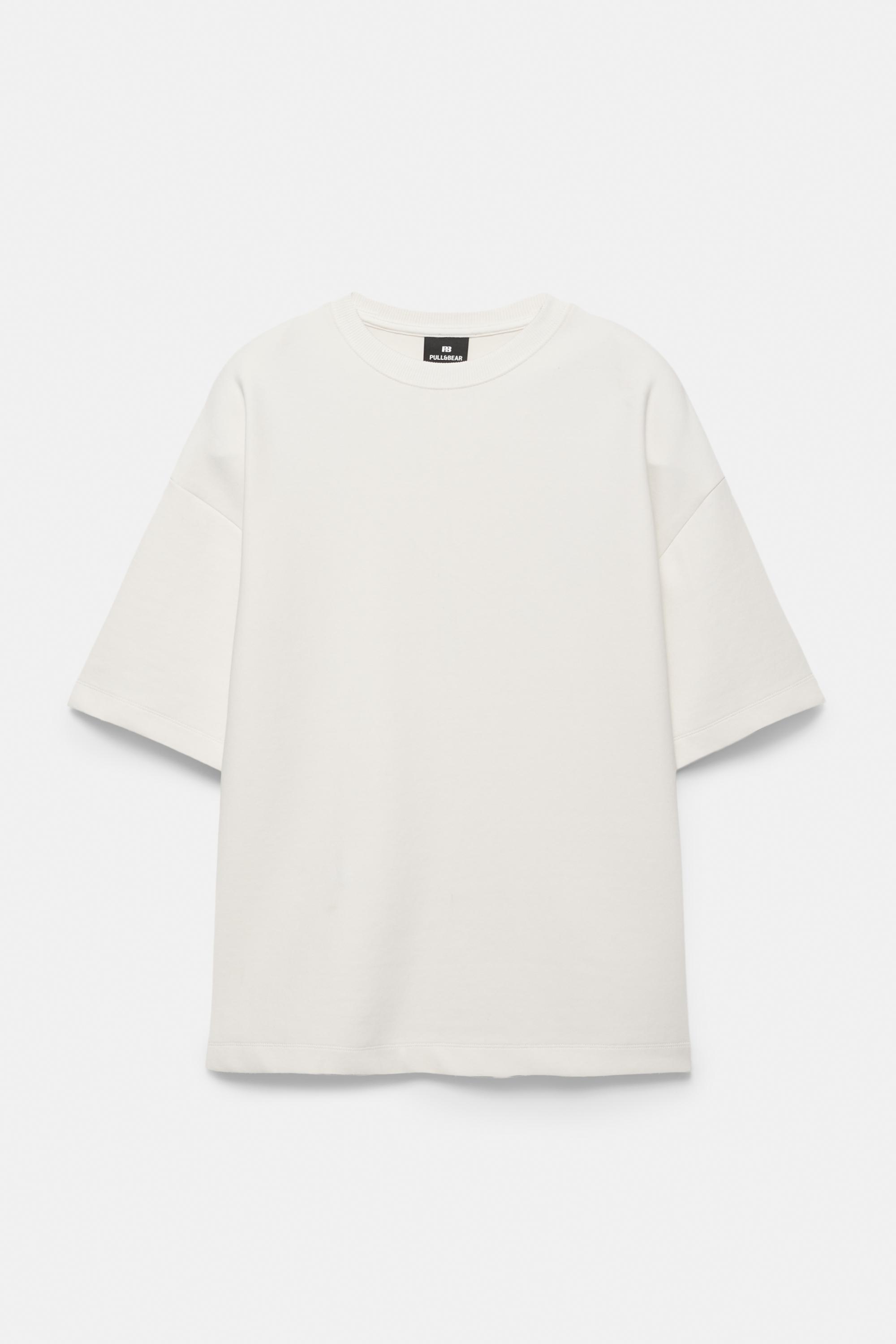 Kısa kollu interlok sweatshirt - Görsel 5