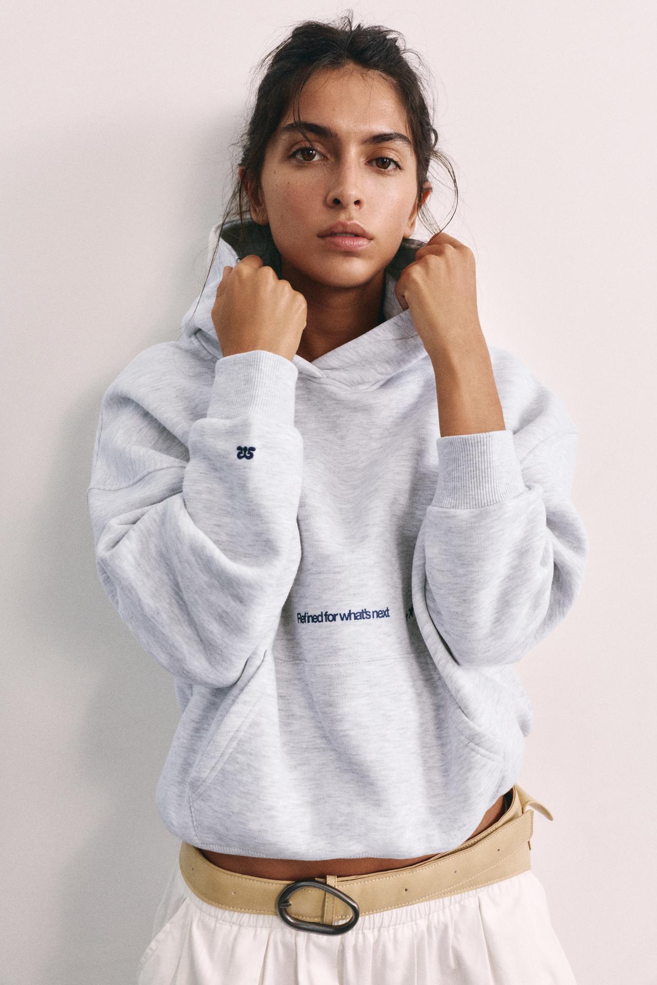 Fresh codes hood hoodie — Grey marl