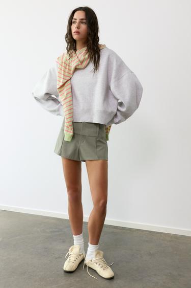 Round neck sweatshirt — Grey marl 3