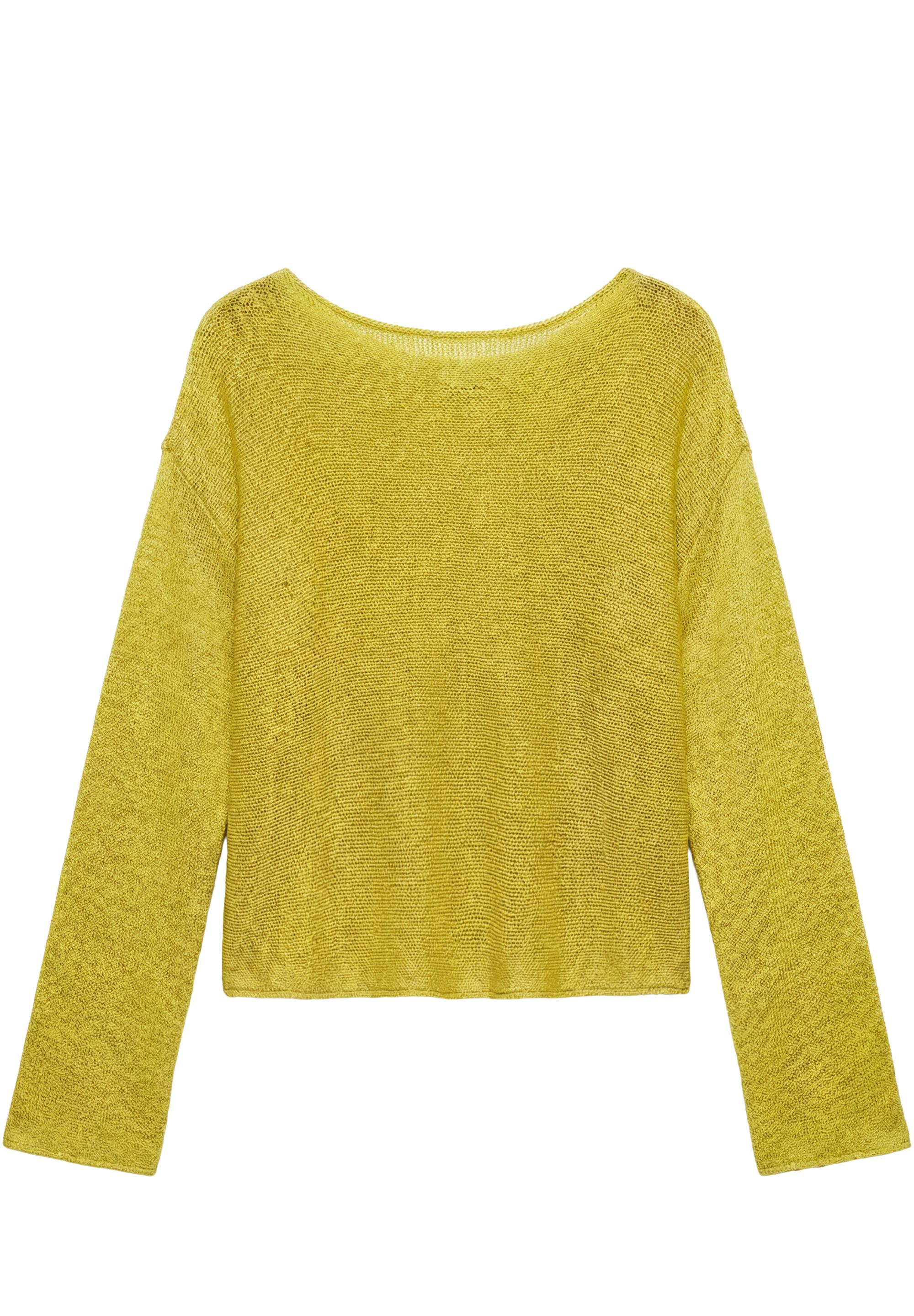 Fine knit jumper — Apple green