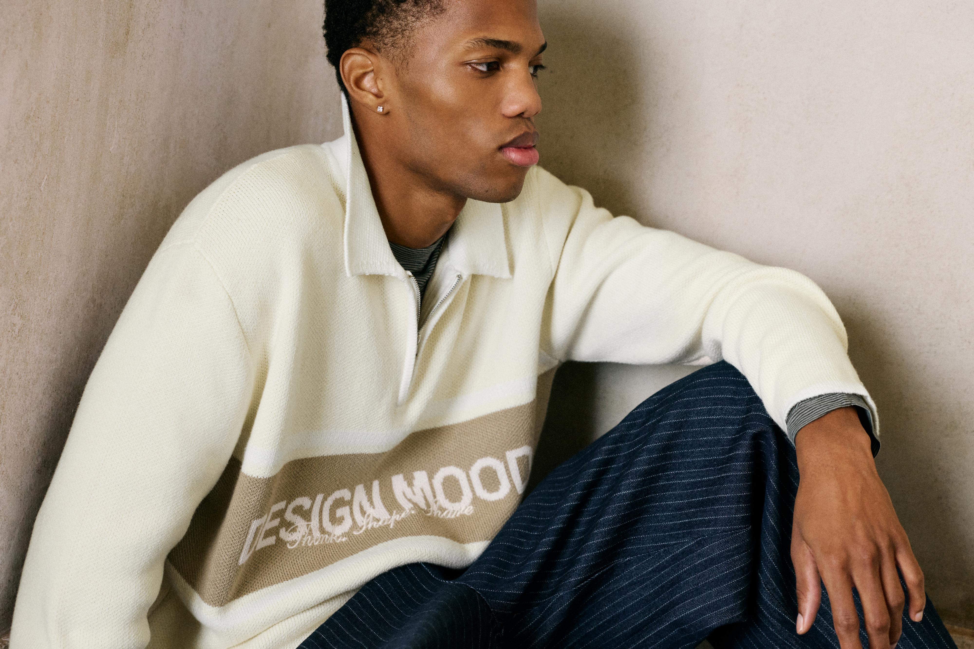 Fermuar detaylı örme polo - Görsel 18