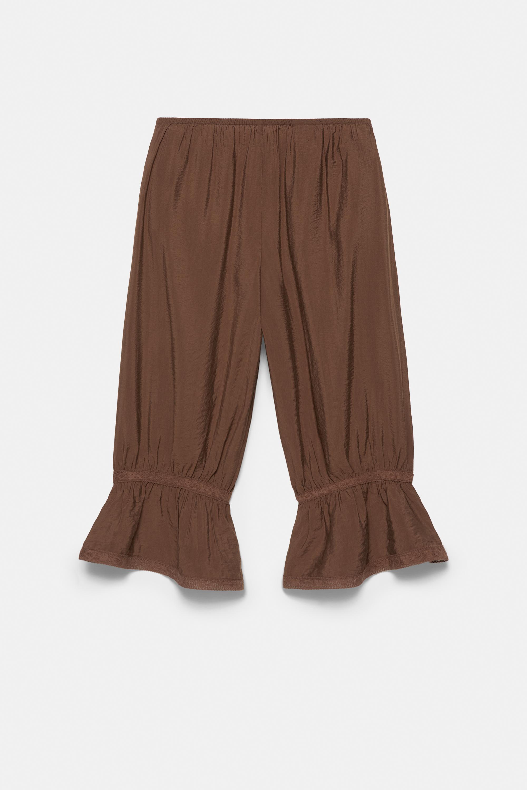 Brown bloomer trousers — Brown