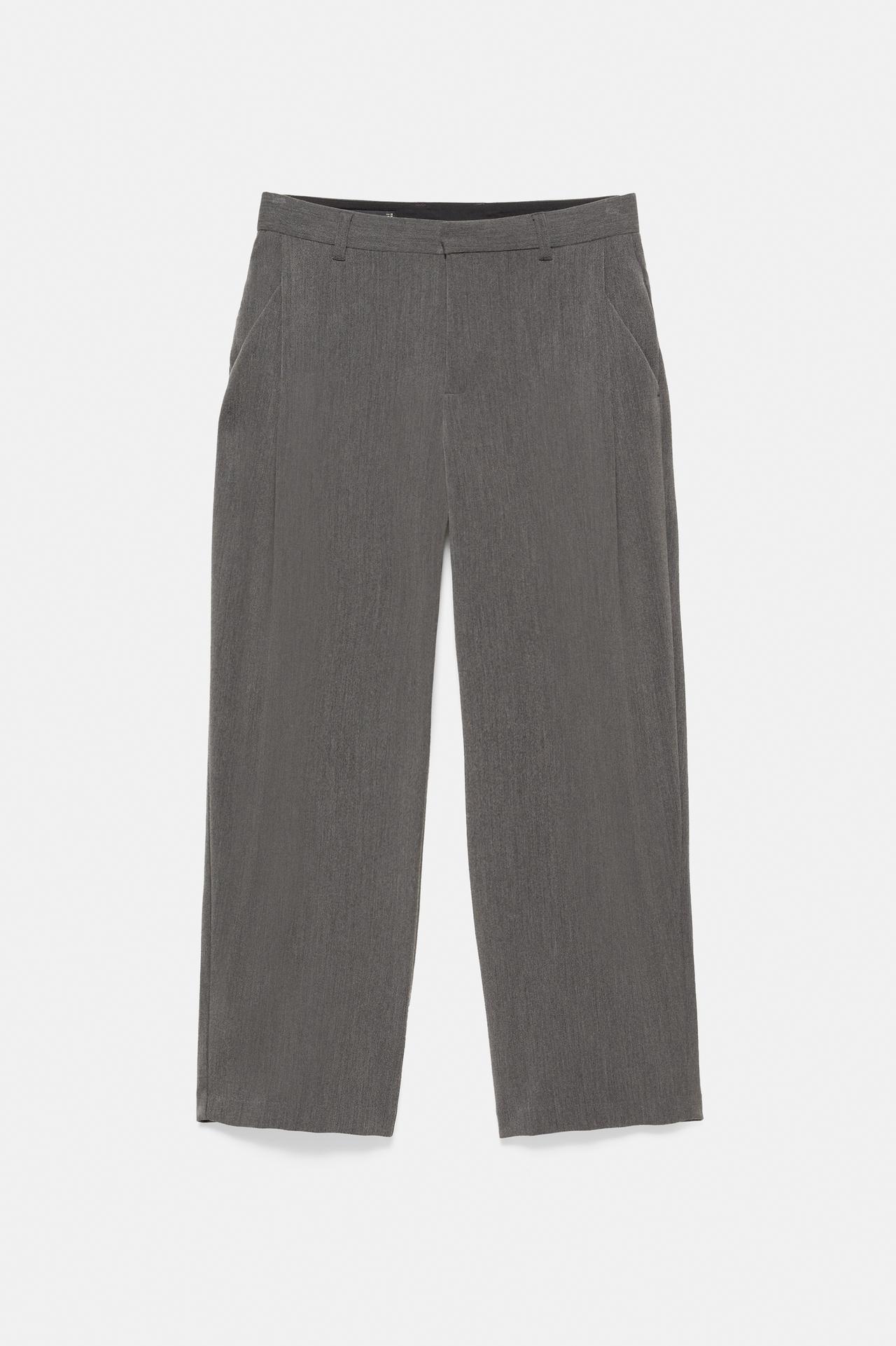 Straight tailored fit trousers — Anthracite grey