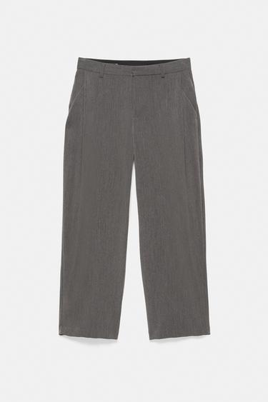 Straight tailored fit trousers — Anthracite grey 7