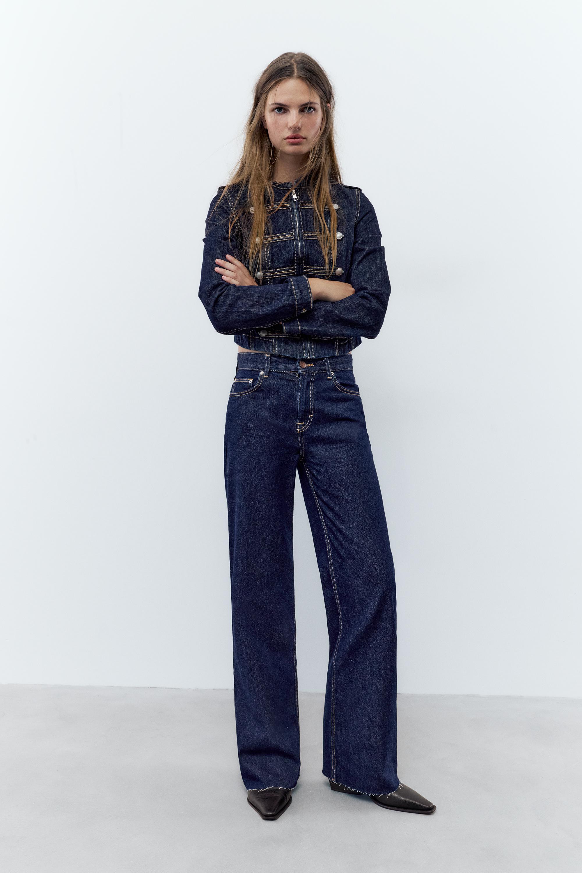 Jean Large Droit Taille Haute