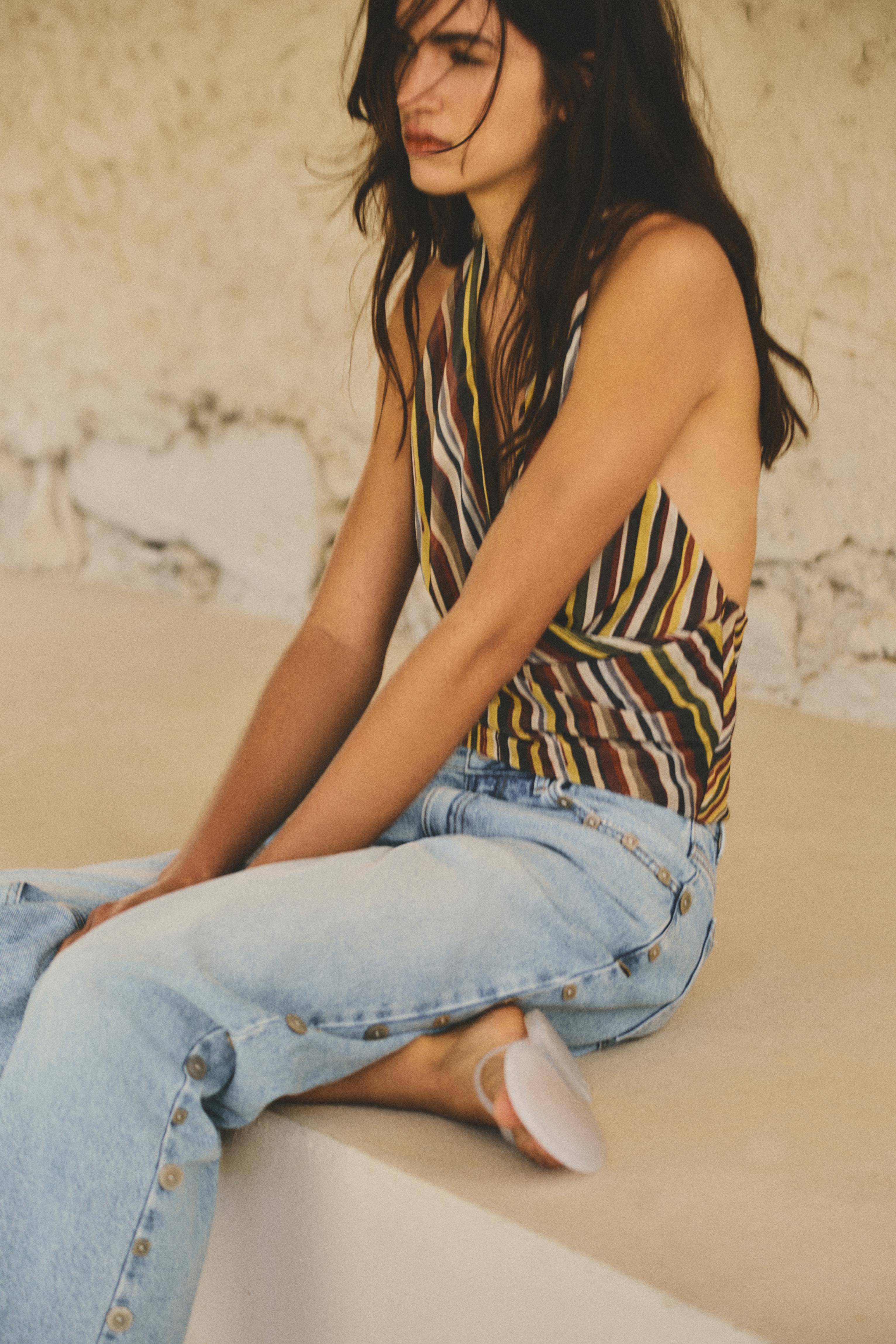 Striped halter top — Striped