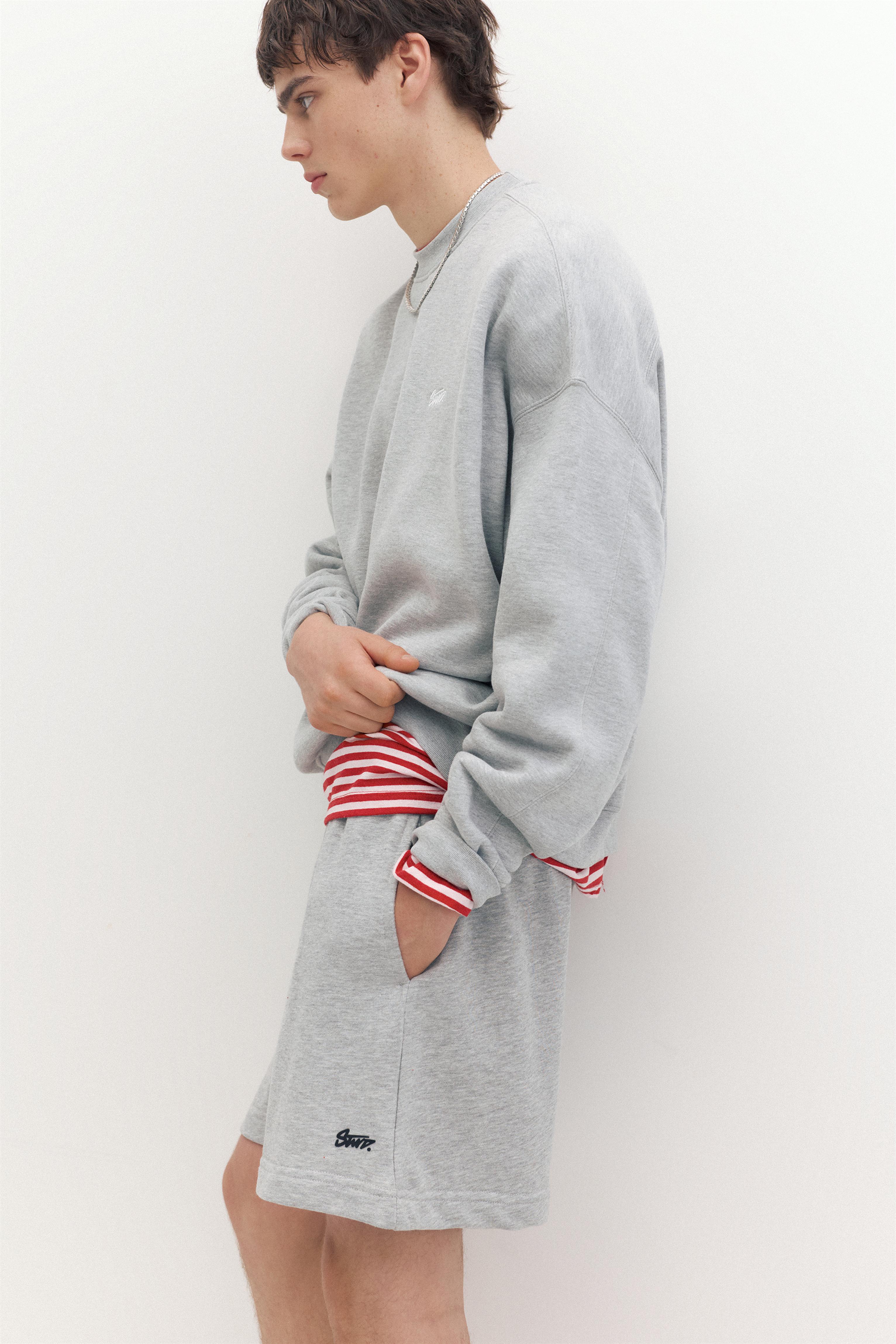 Short sleeve STWD sweatshirt — Greyish