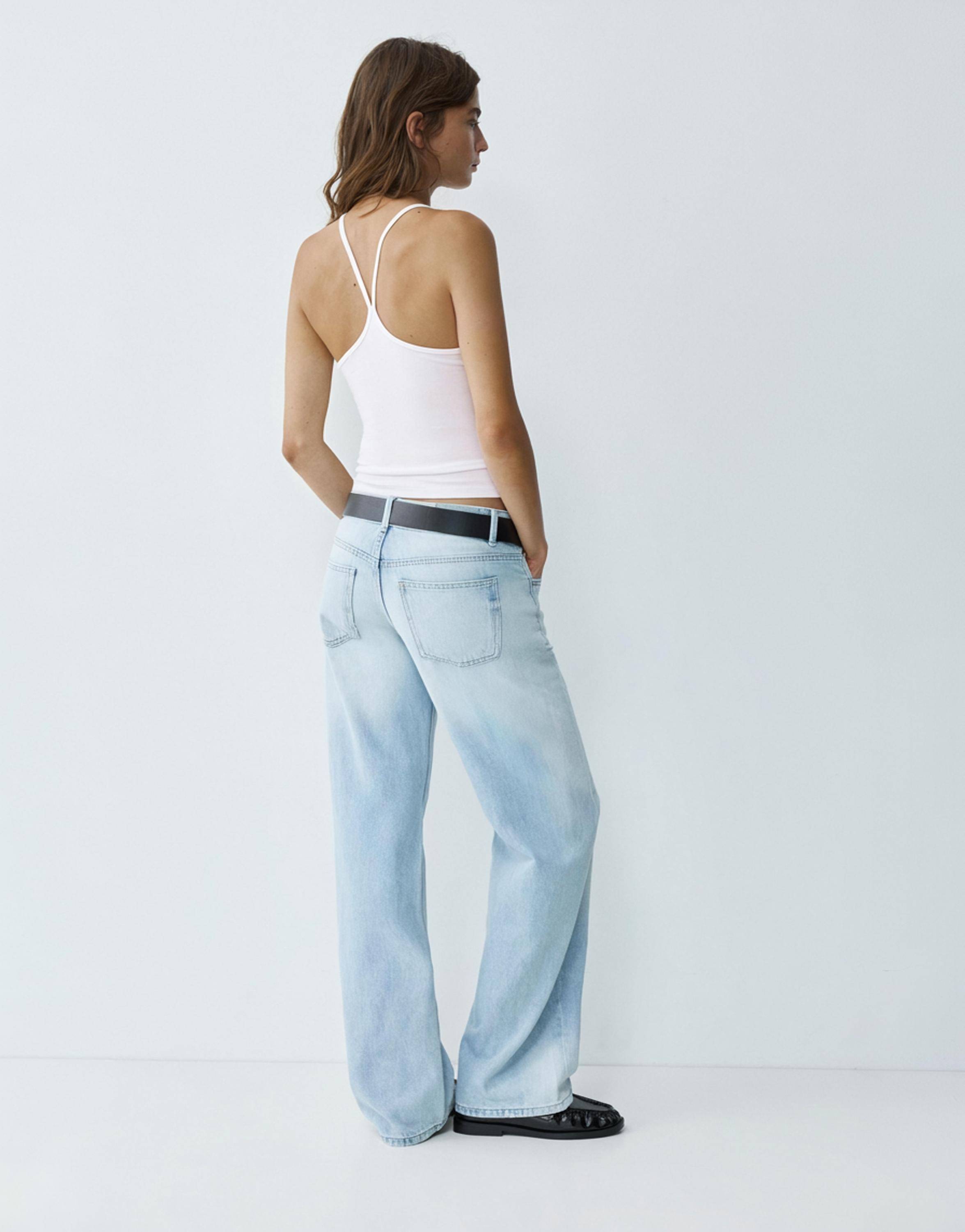 Halter-neck strappy back top — White