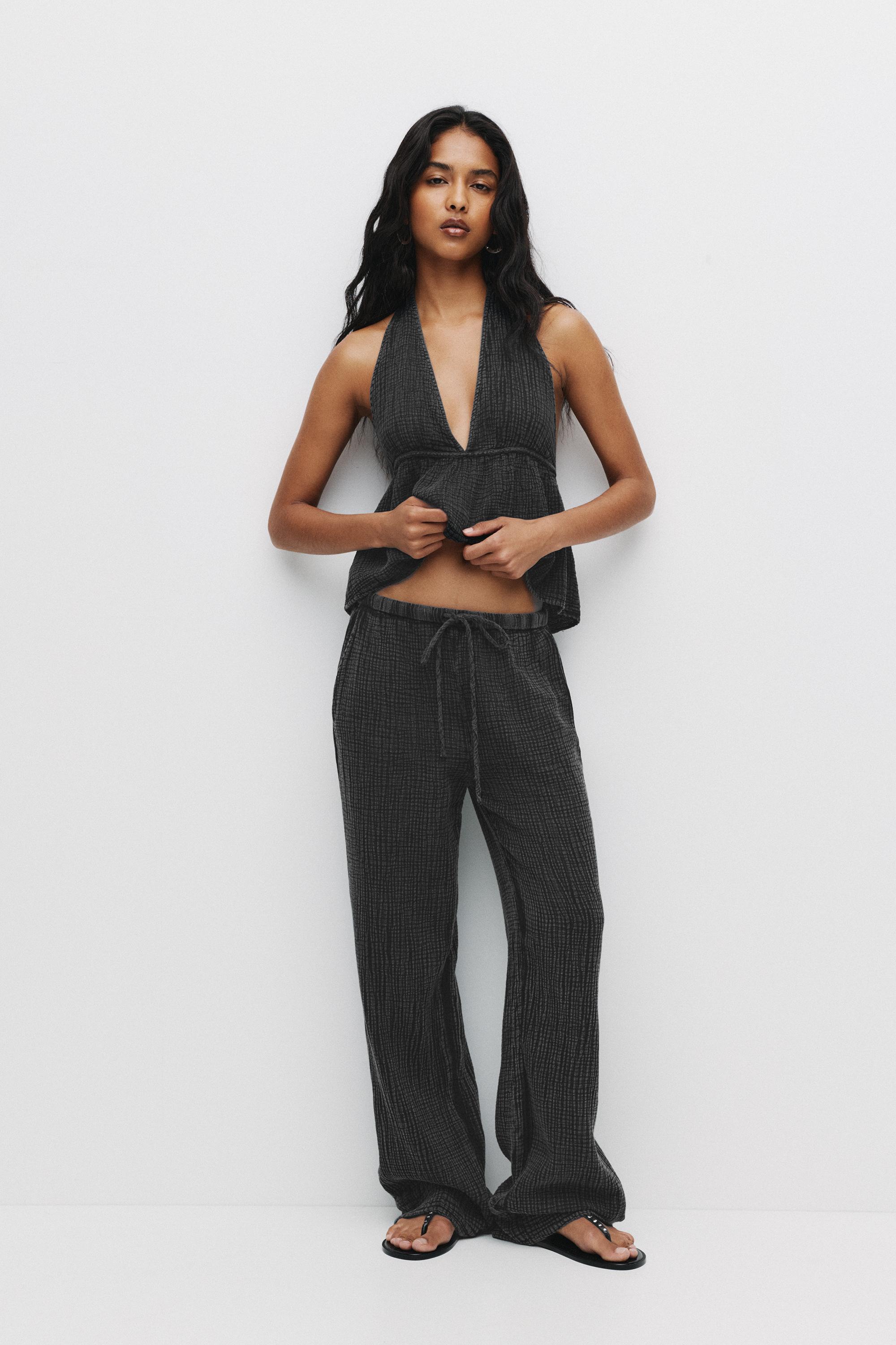 Rustikale Joggerhose Mit Textur