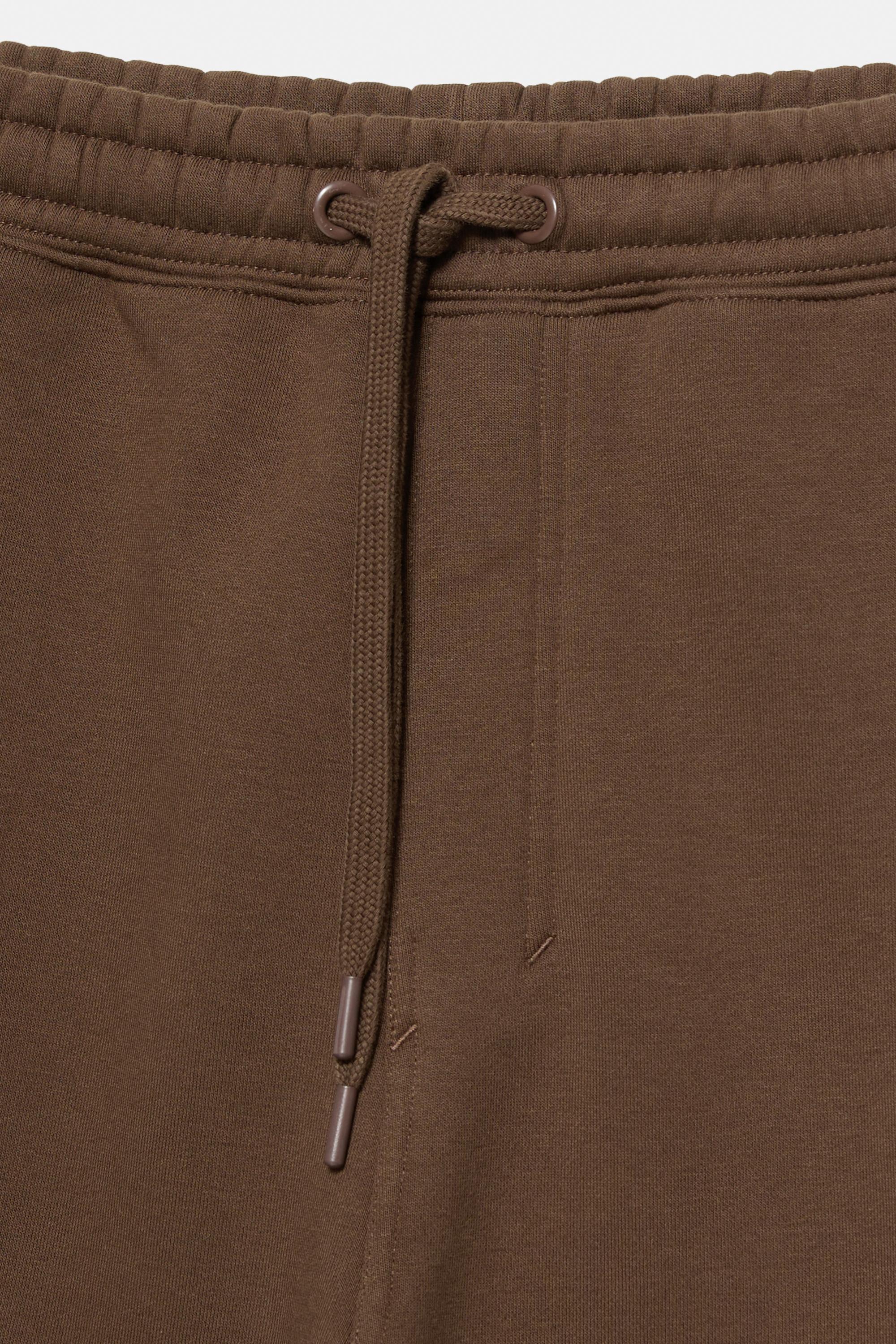 Basic baggy tracksuit bottoms — Brown