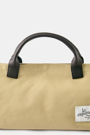 Canvas 'La Esquina' handbag — Beige 4