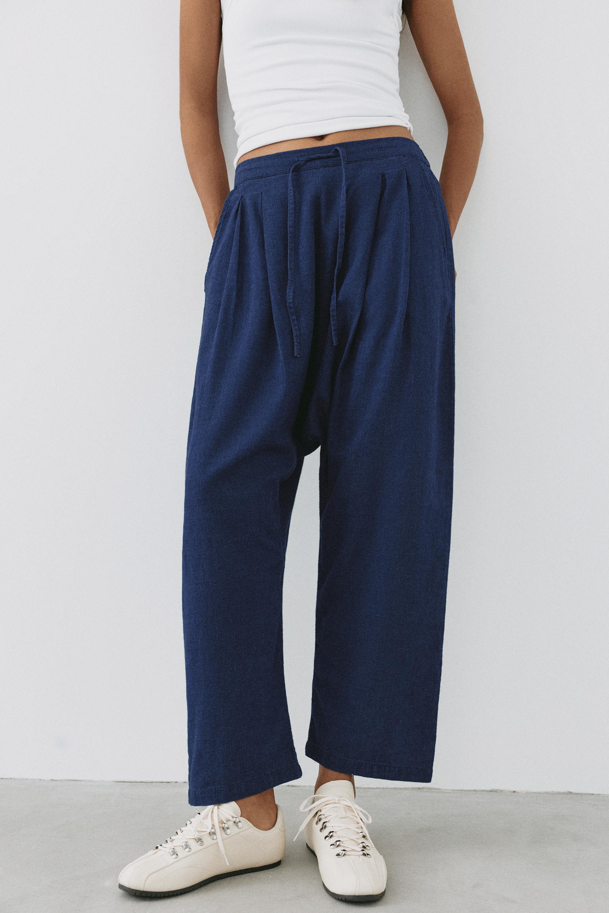 Fluid baggy jeans — Dark blue