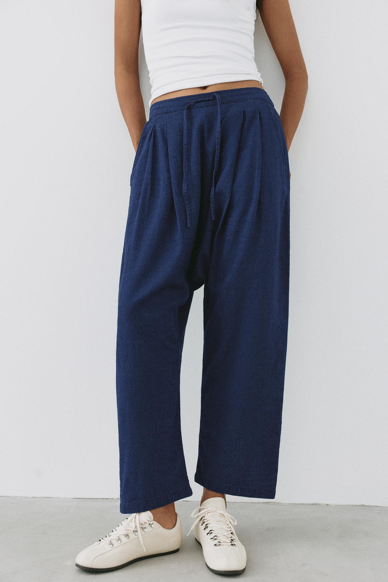 Fluid baggy jeans — Dark blue