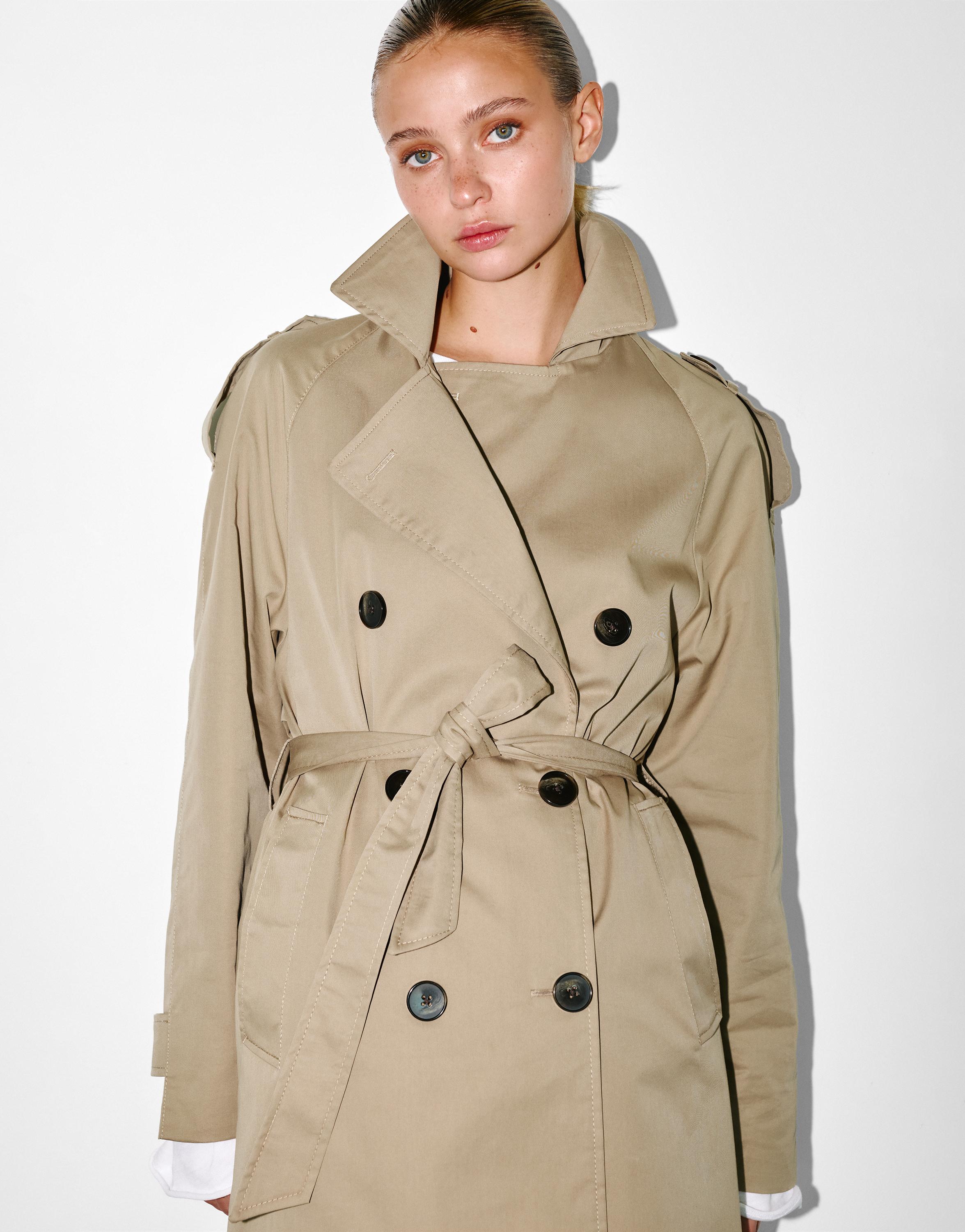 Kemerli uzun trençkot - Görsel 35