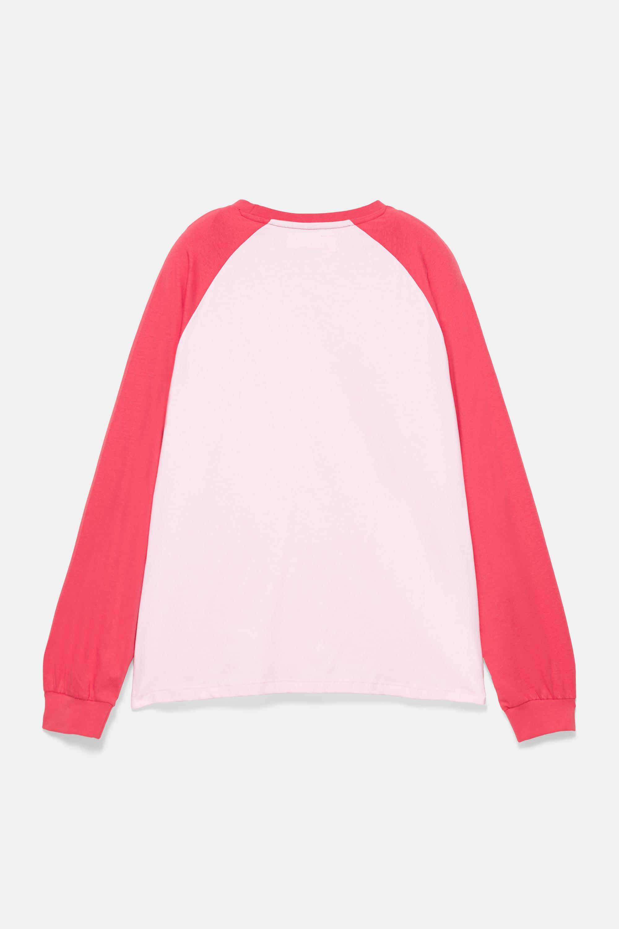 Oversize raglan sleeve T-shirt — Pink