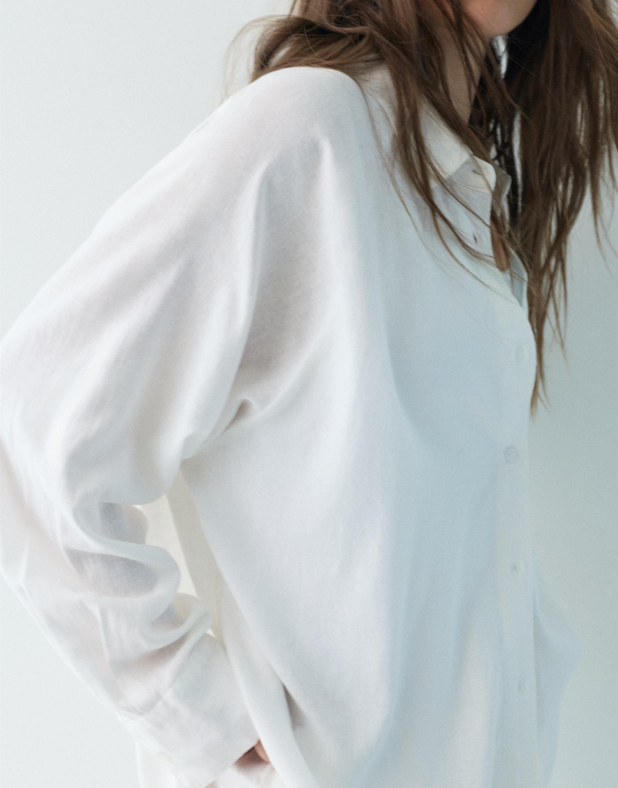 Ketenli rustik gömlek - Görsel 26