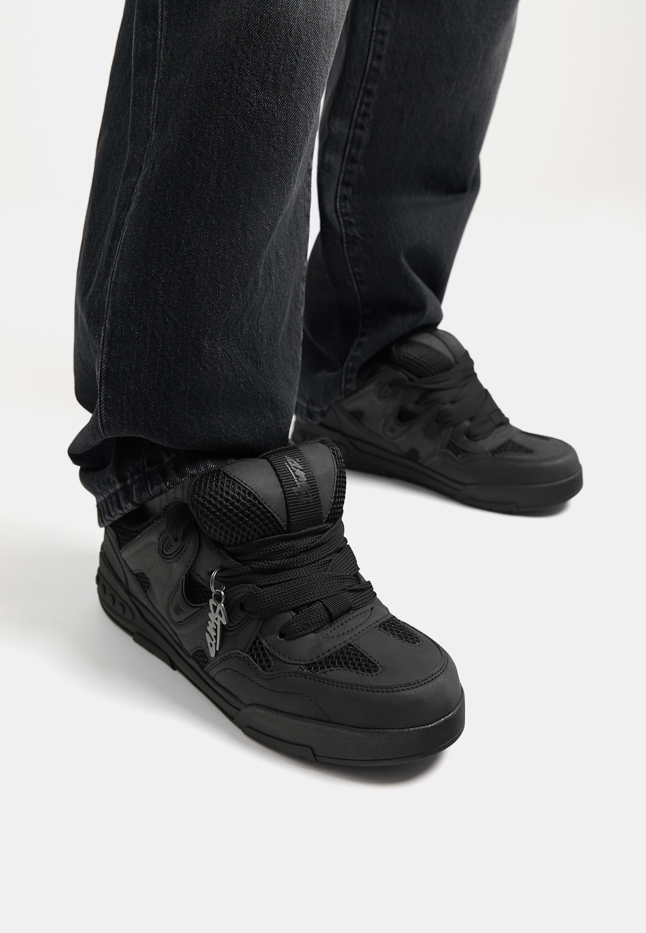 STWD embellished skate trainers — Black