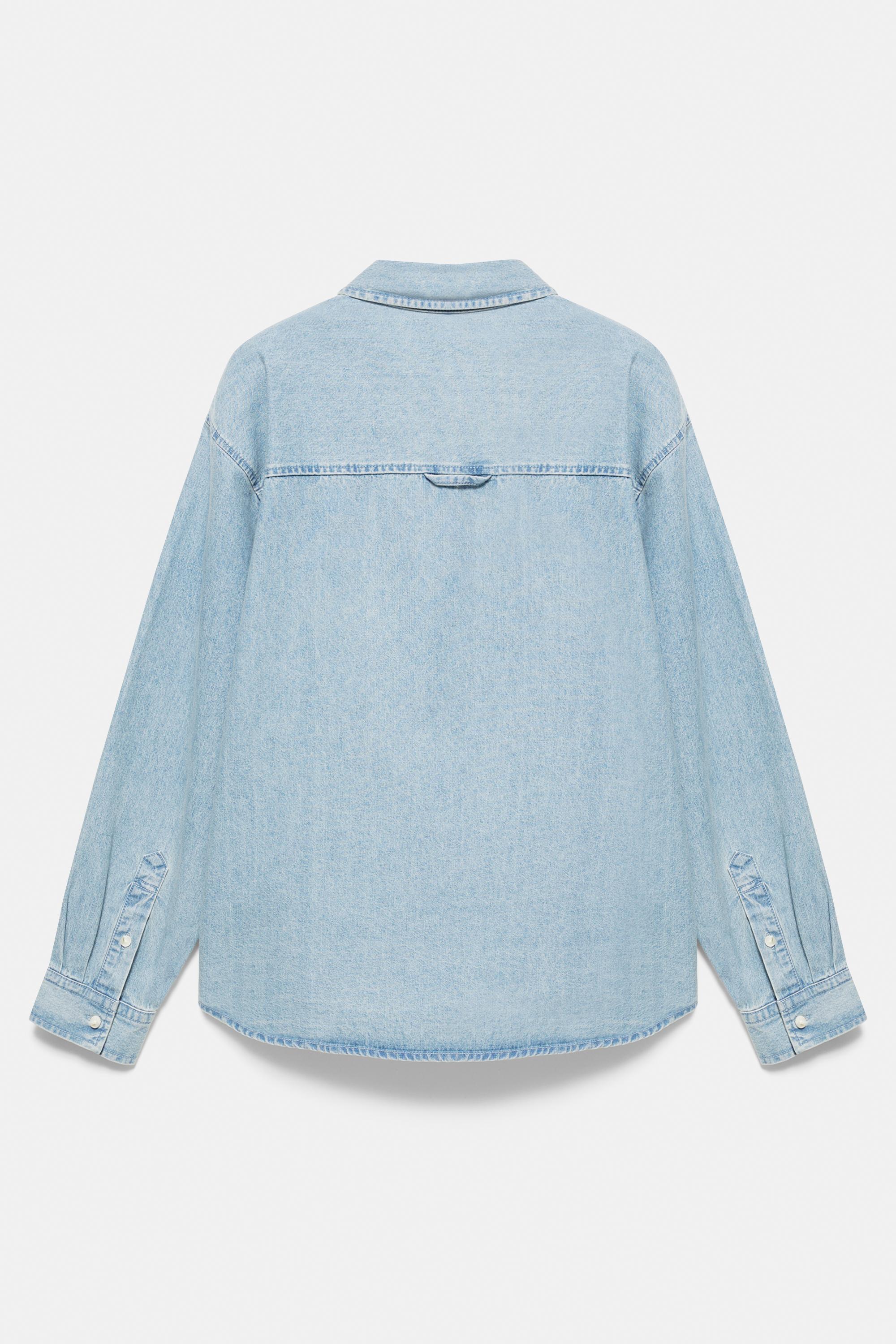 Pull&Bear Uzun kollu kot gömlek