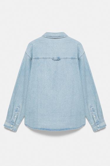 Long sleeve denim shirt — Blue 6