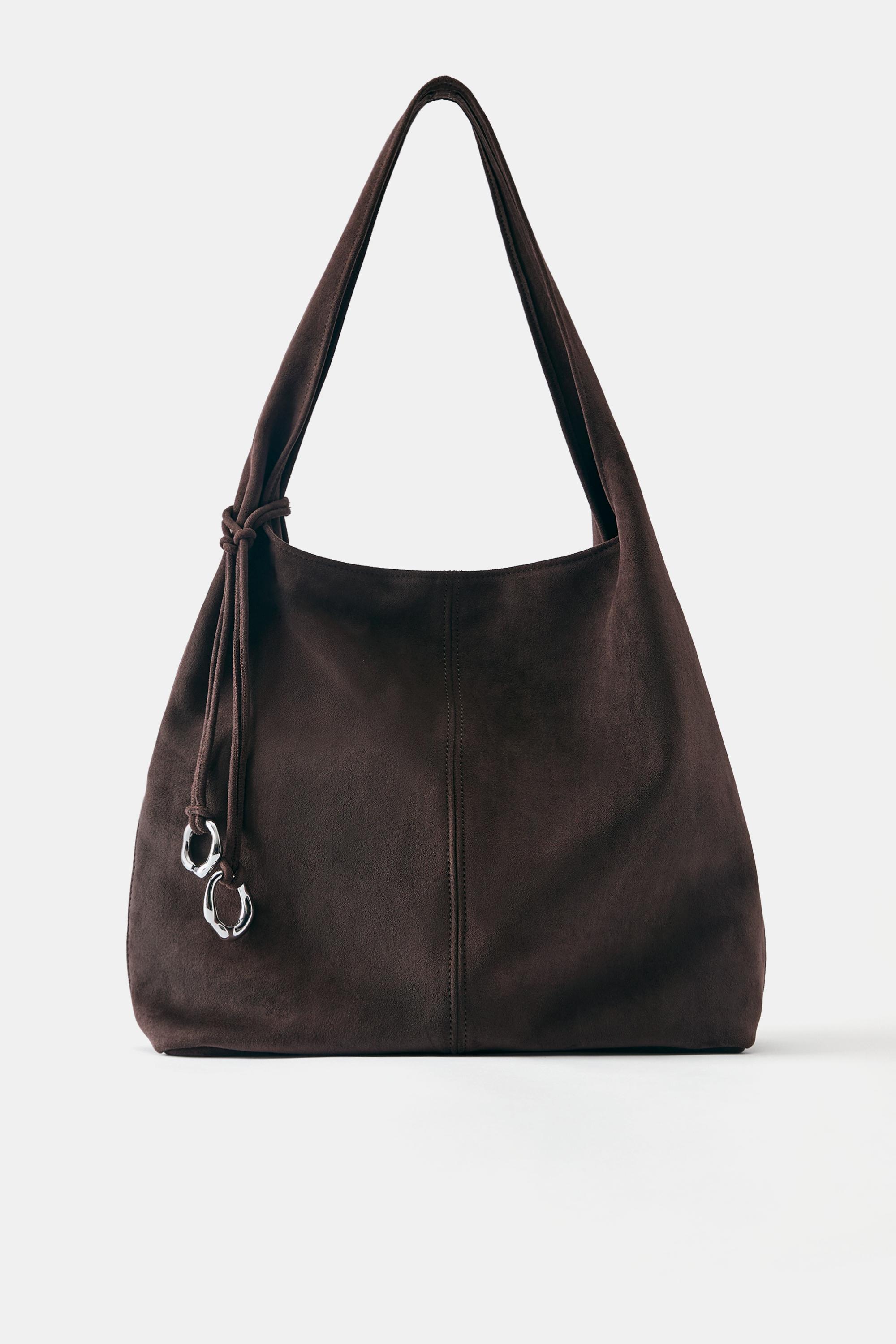 Embellished tote bag — Brown