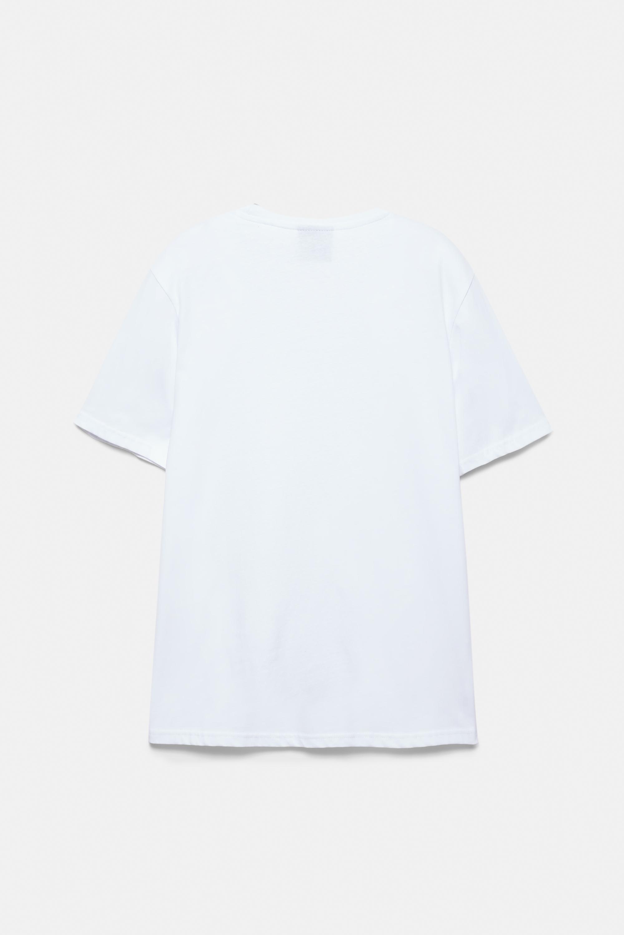 Embroidered logo T-shirt — White