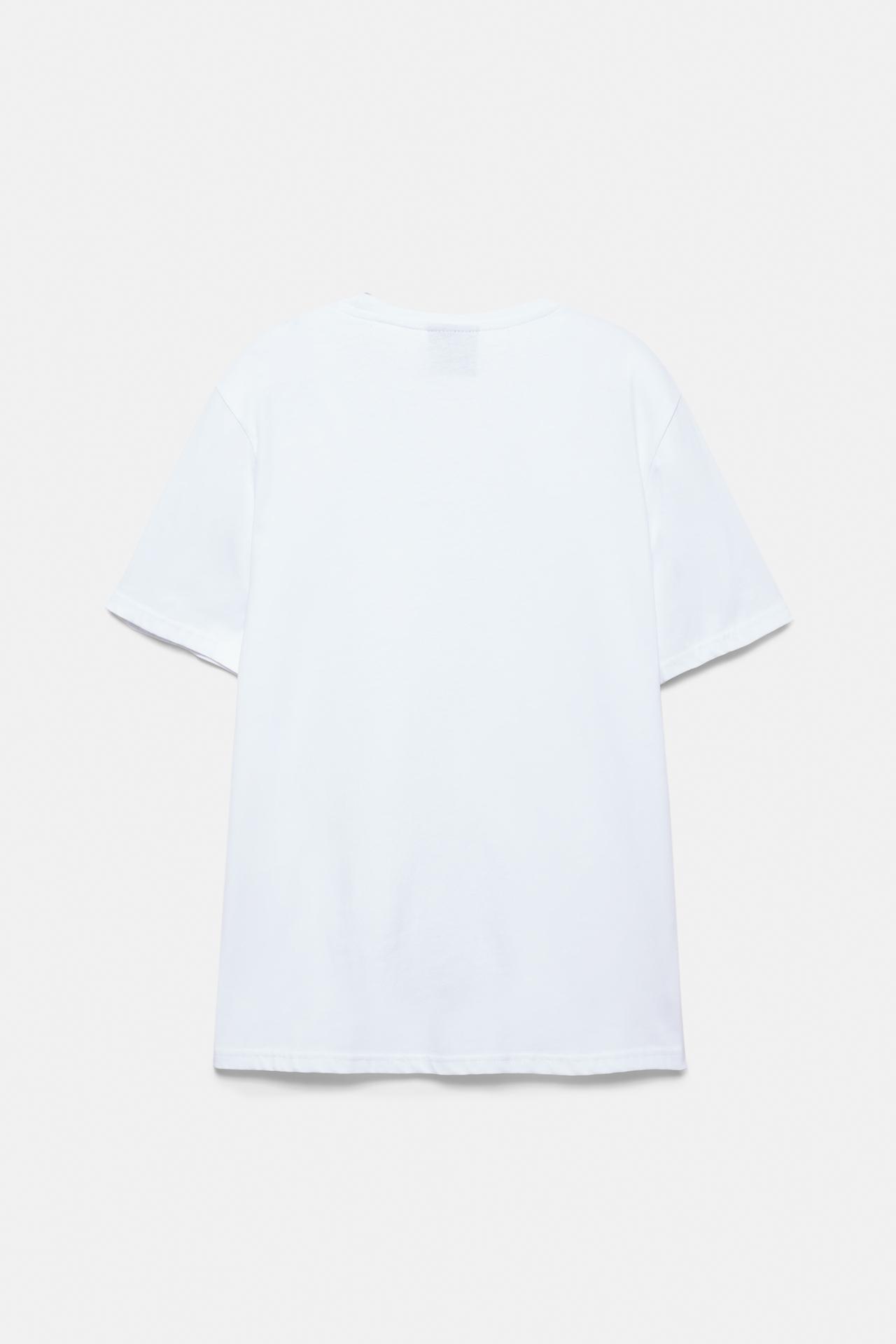 Embroidered logo T-shirt — White