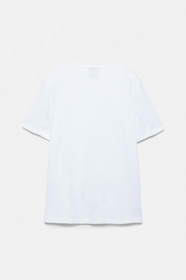 Embroidered logo T-shirt — White 6
