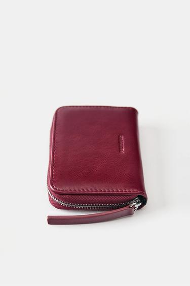 Plain wallet — Maroon 2