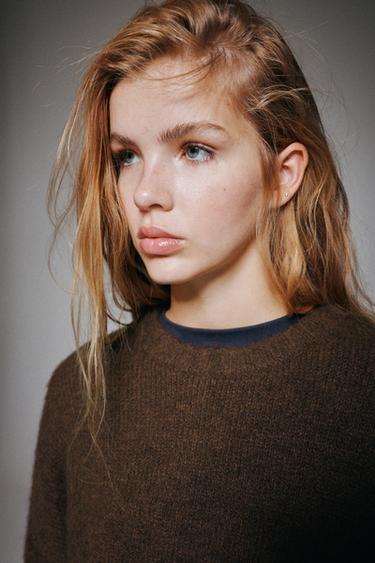 Basic knit jumper — Brown 5