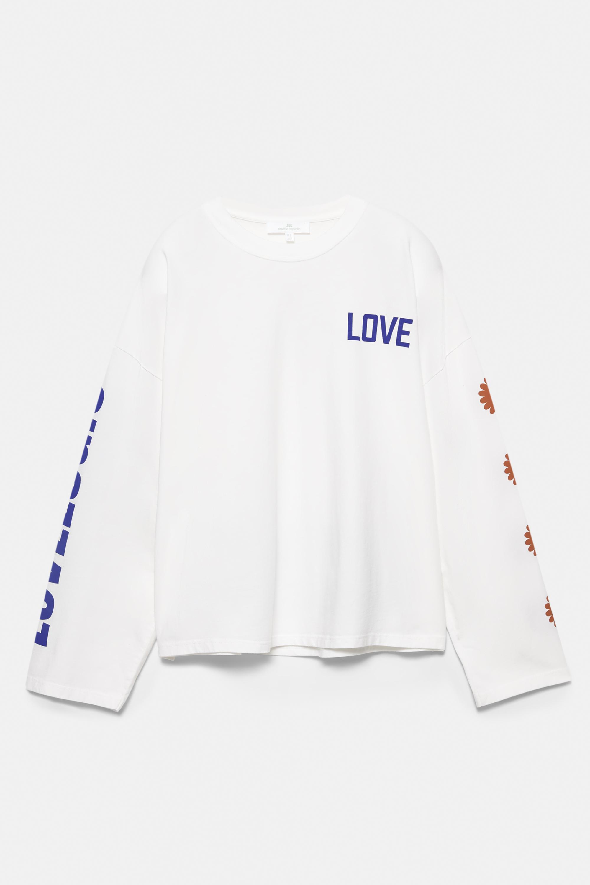 Love grafik baskılı t-shirt - Görsel 6