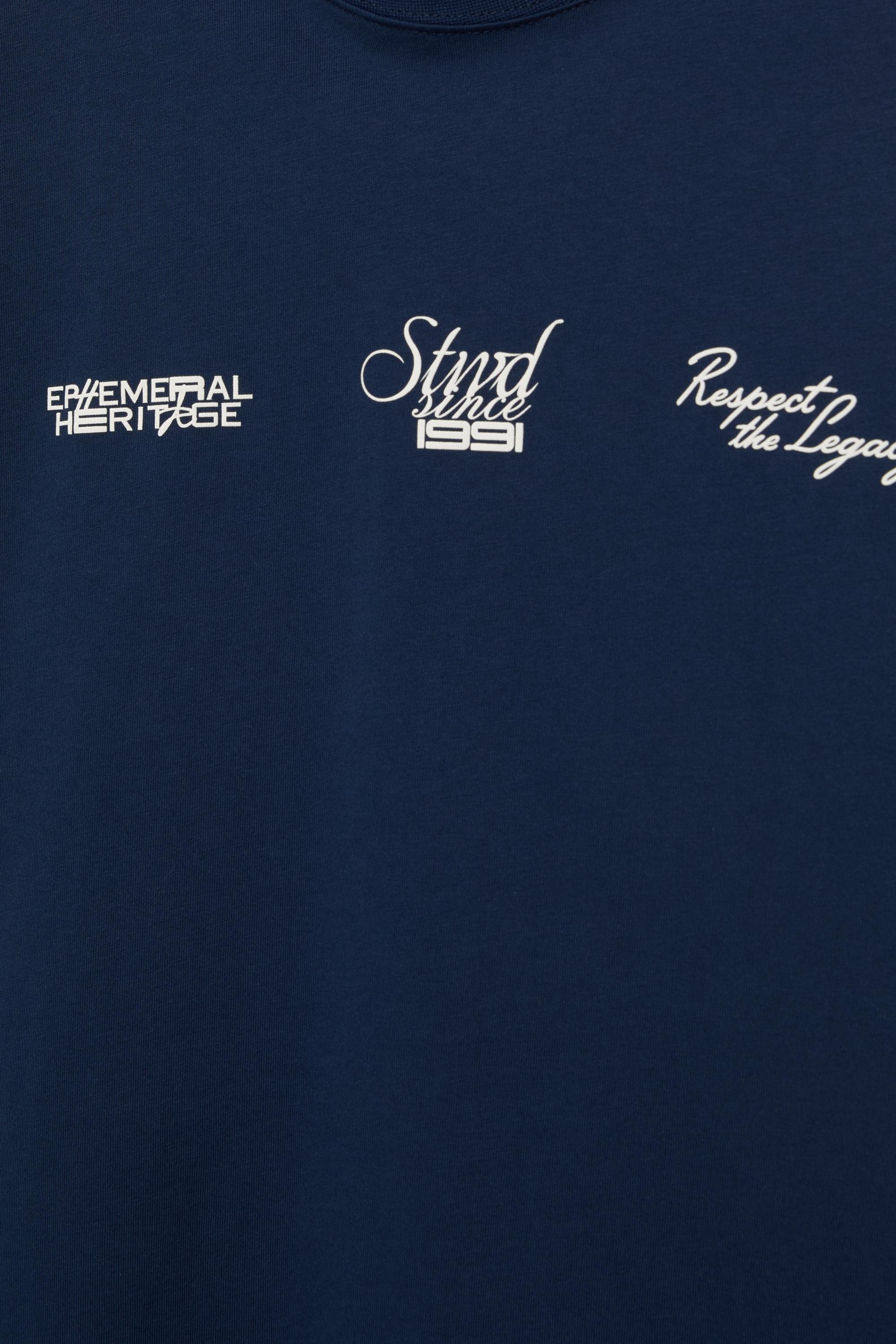 Mavi STWD grafik tişört - Görsel 4