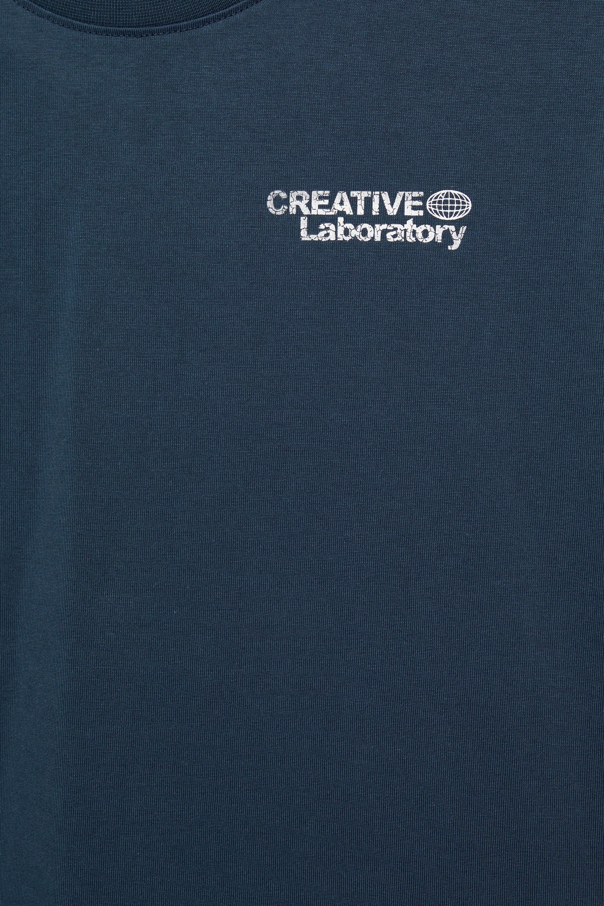 Creative Laboratory graphic T-shirt — Navy