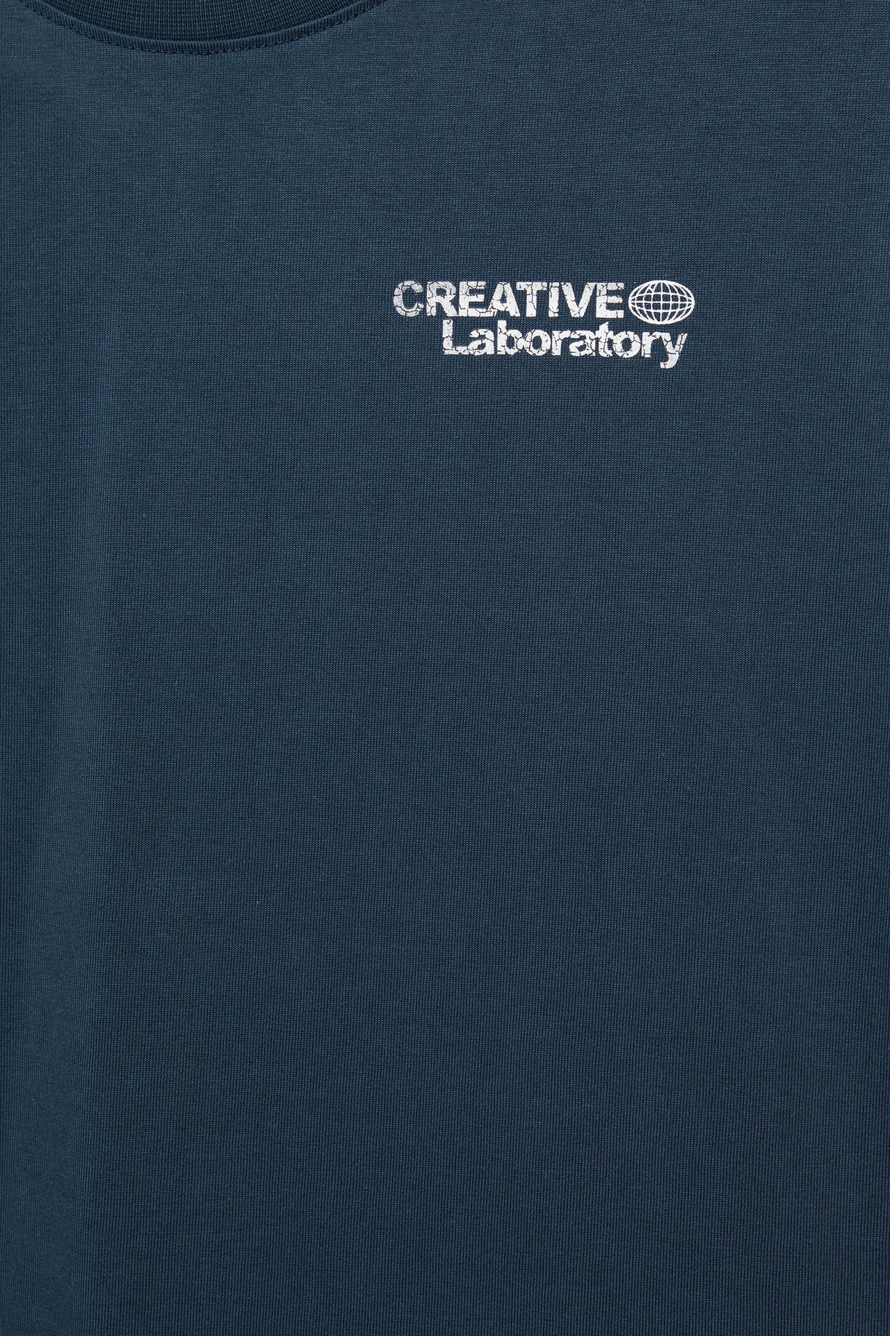 Creative Laboratory graphic T-shirt — Navy