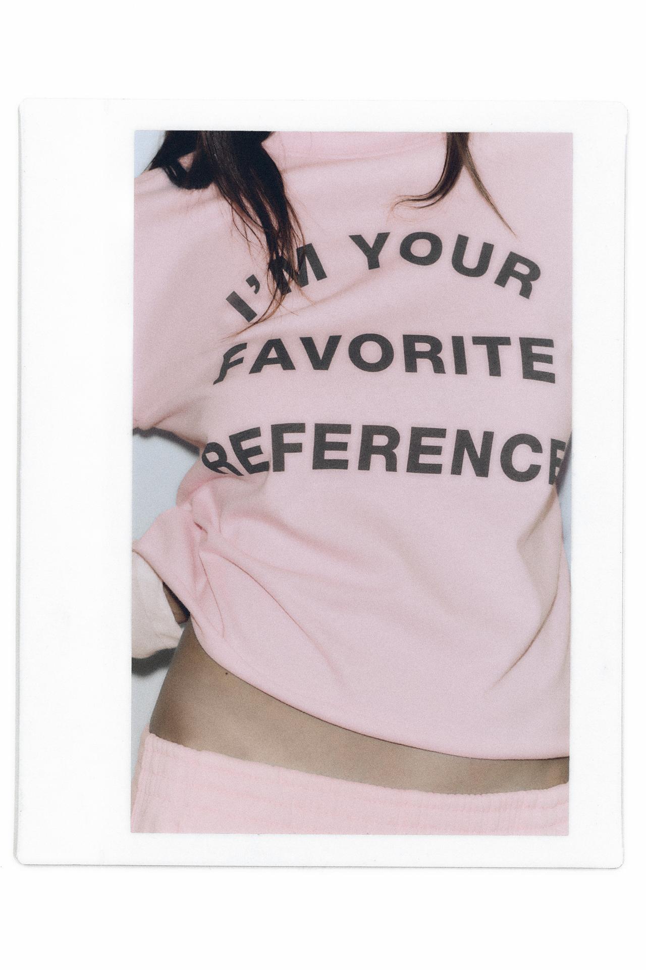 Double graphic T-shirt — Pale pink