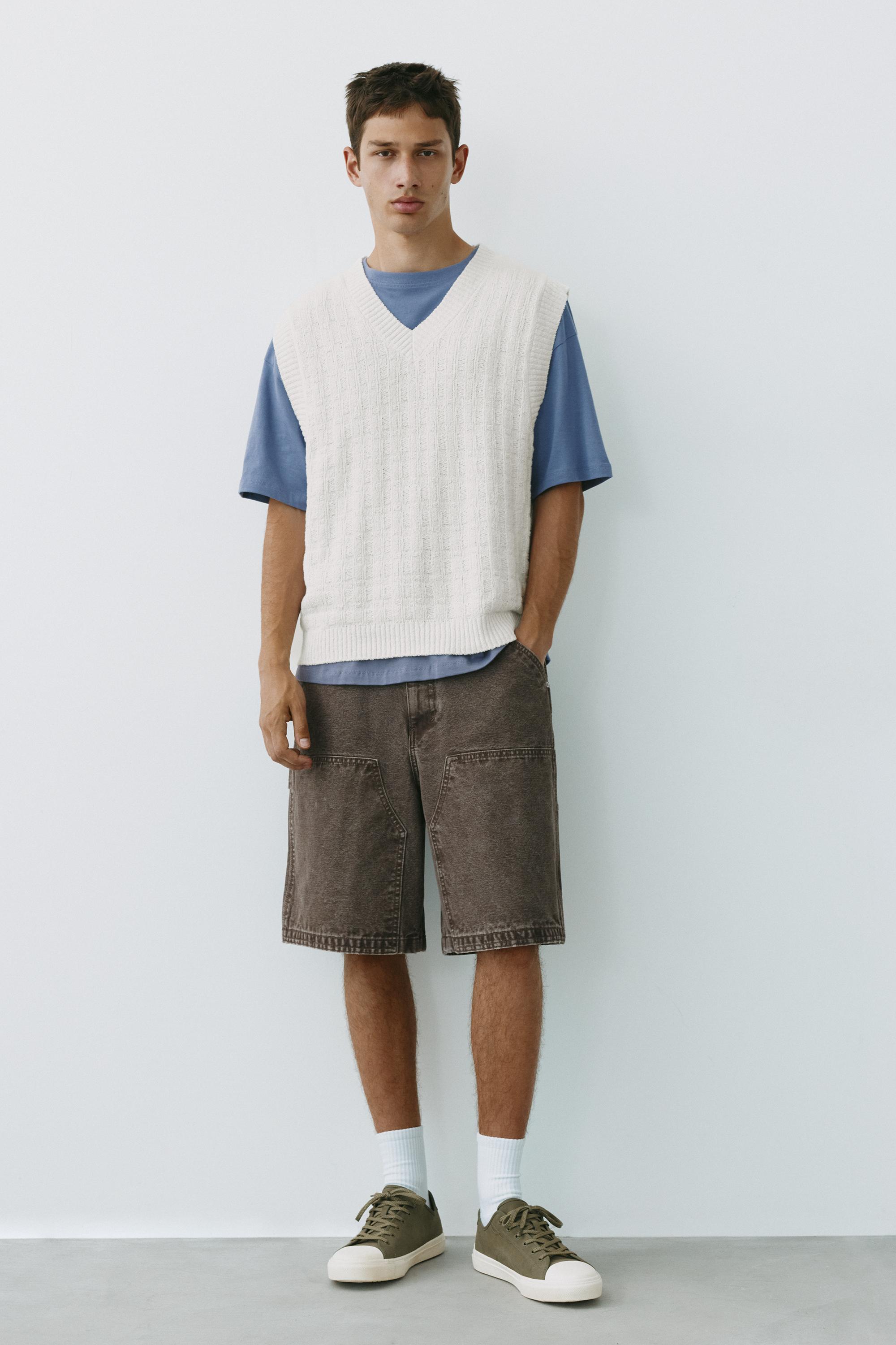 Bouclé vest — Bright white